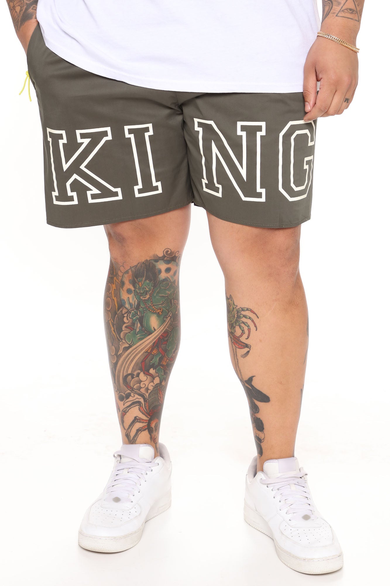 King Nylon Shorts - Olive