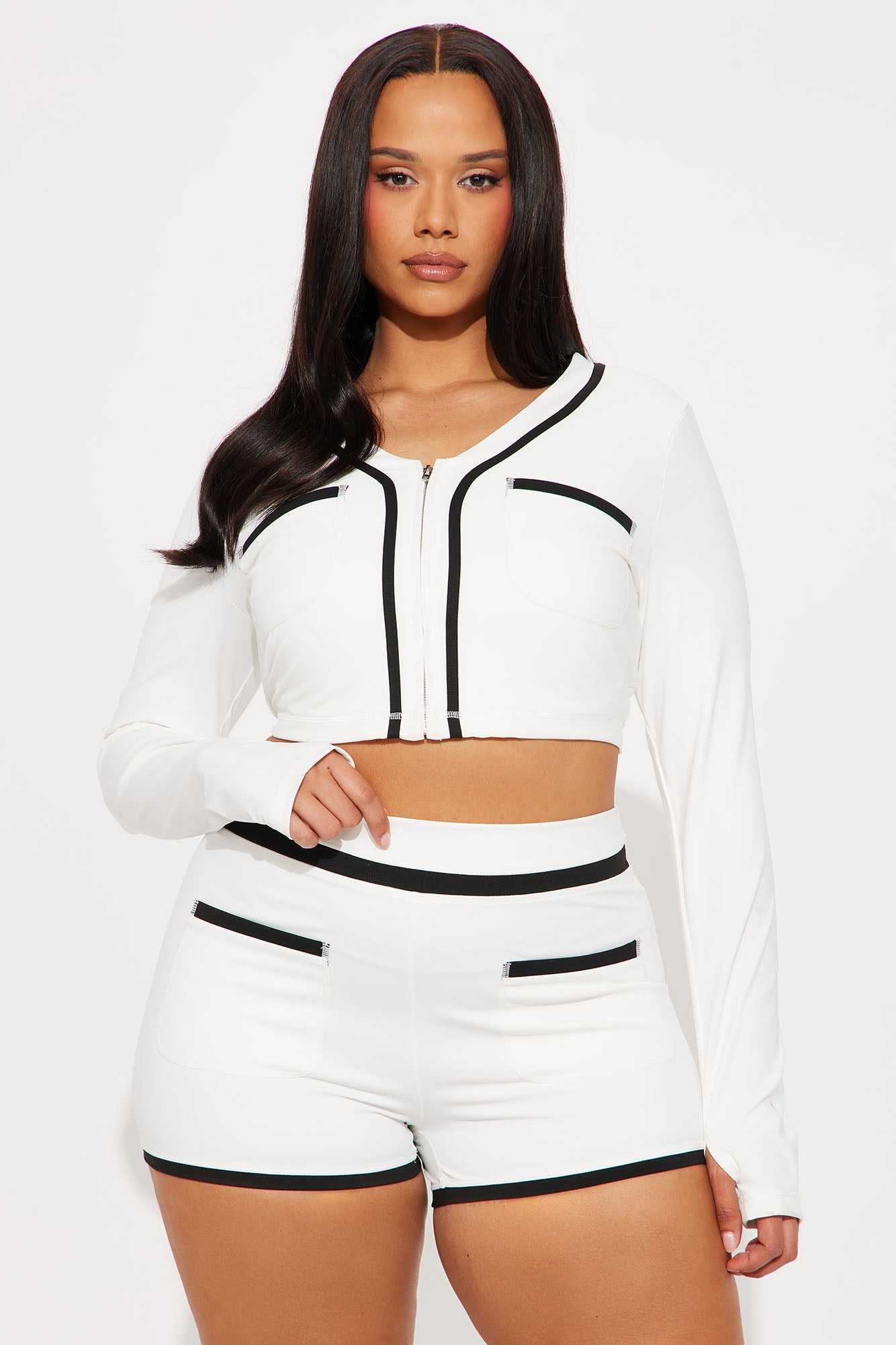 Sporty Club Active Short Set - White