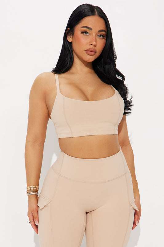 Sweat Out Super Soft Sports Bra - Tan