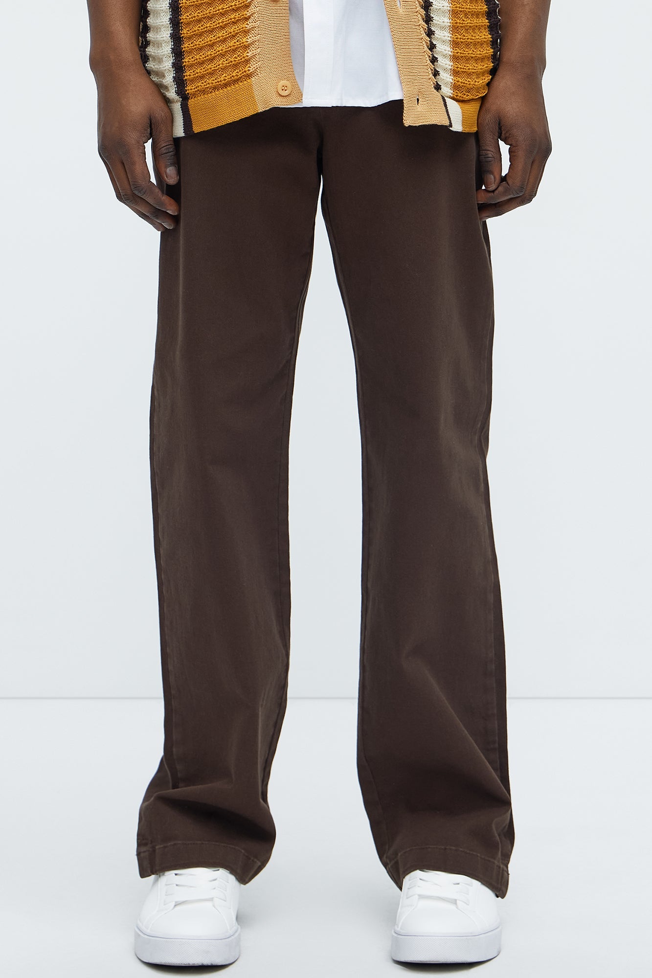 Mac Chino Straight Pants - Dark Brown