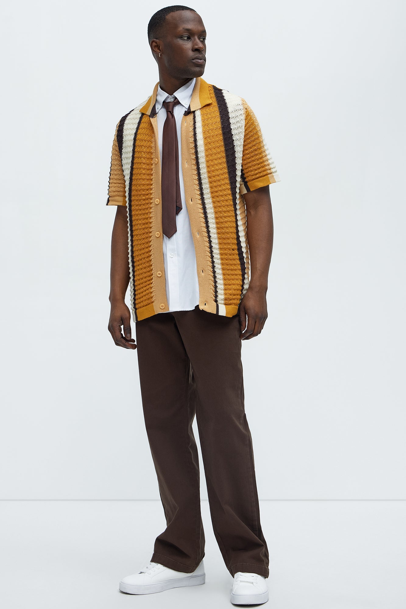 Mac Chino Straight Pants - Dark Brown