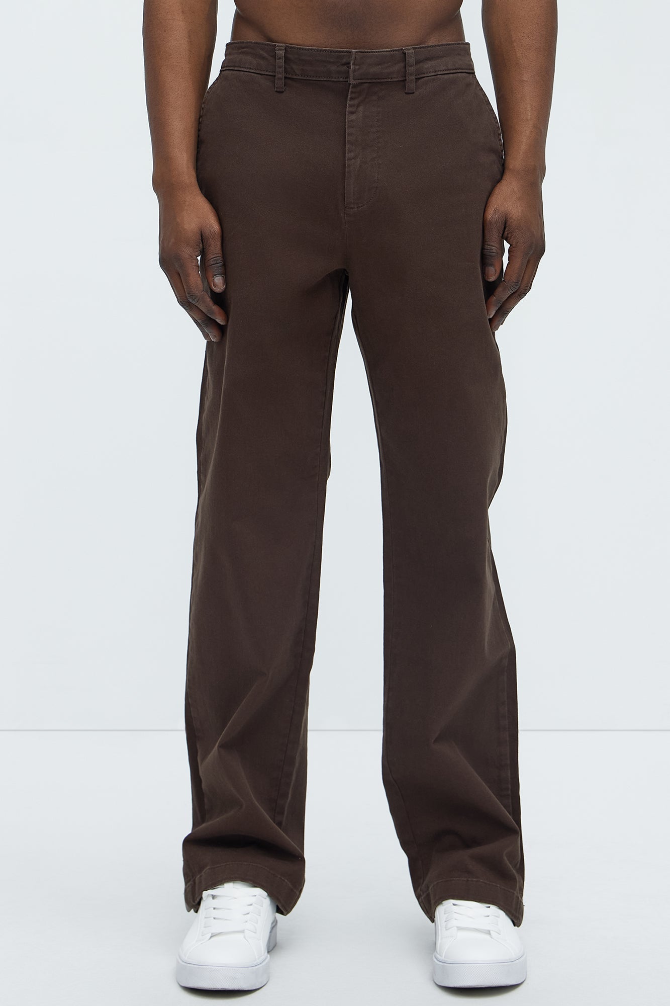 Mac Chino Straight Pants - Dark Brown