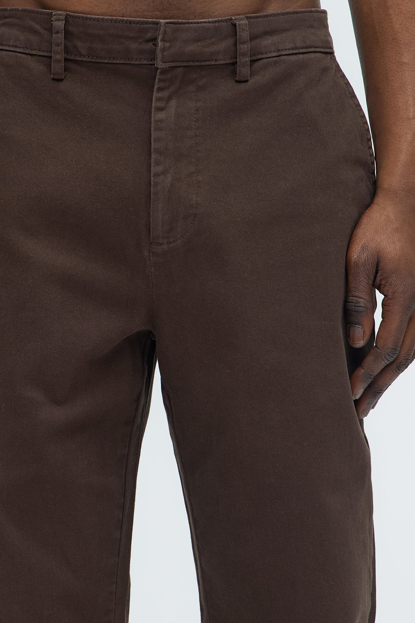 Mac Chino Straight Pants - Dark Brown