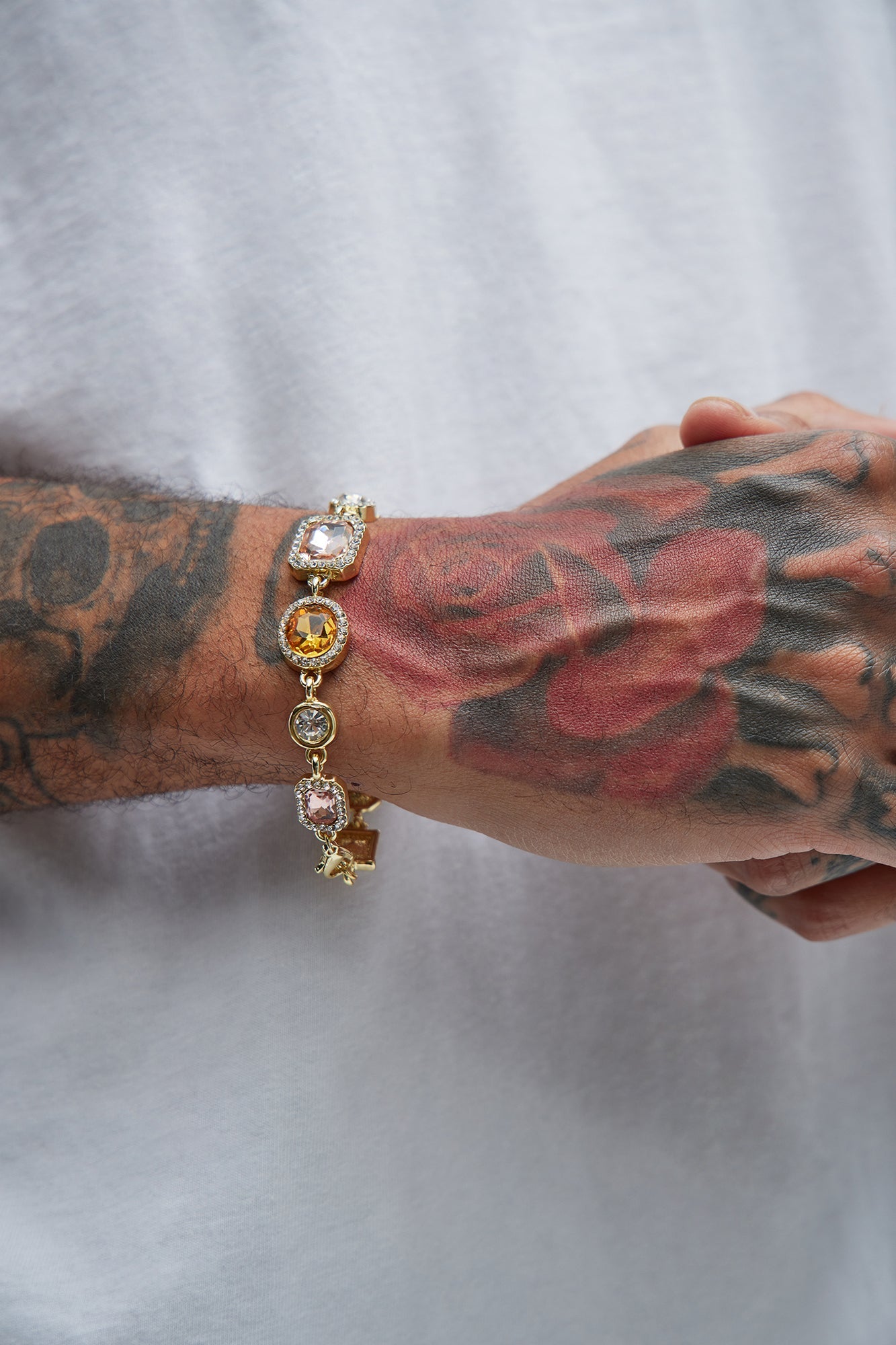 Mixed Stone Bracelet - Gold