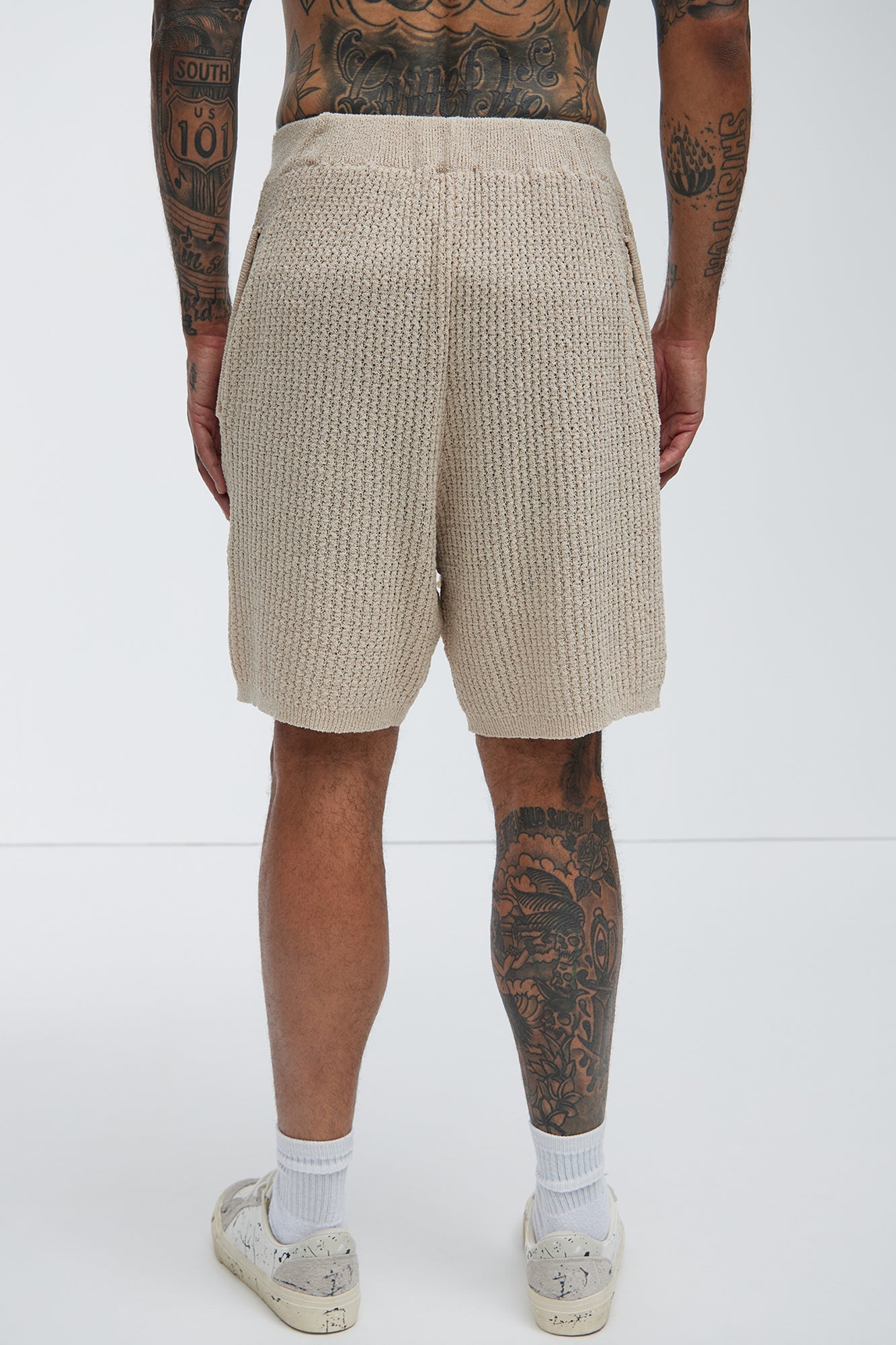 Brent Textured Shorts - Oatmeal