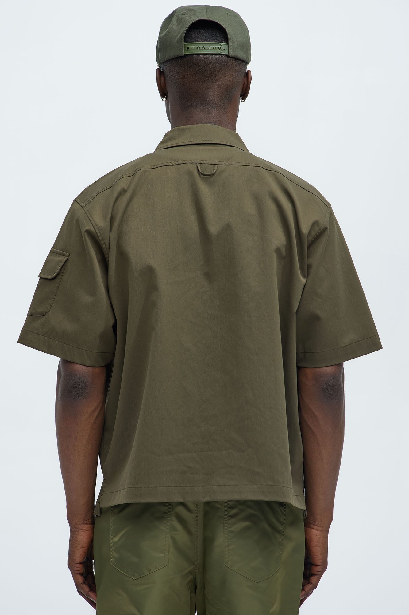 Hustler Mentality Short Sleeve Shirt - Olive