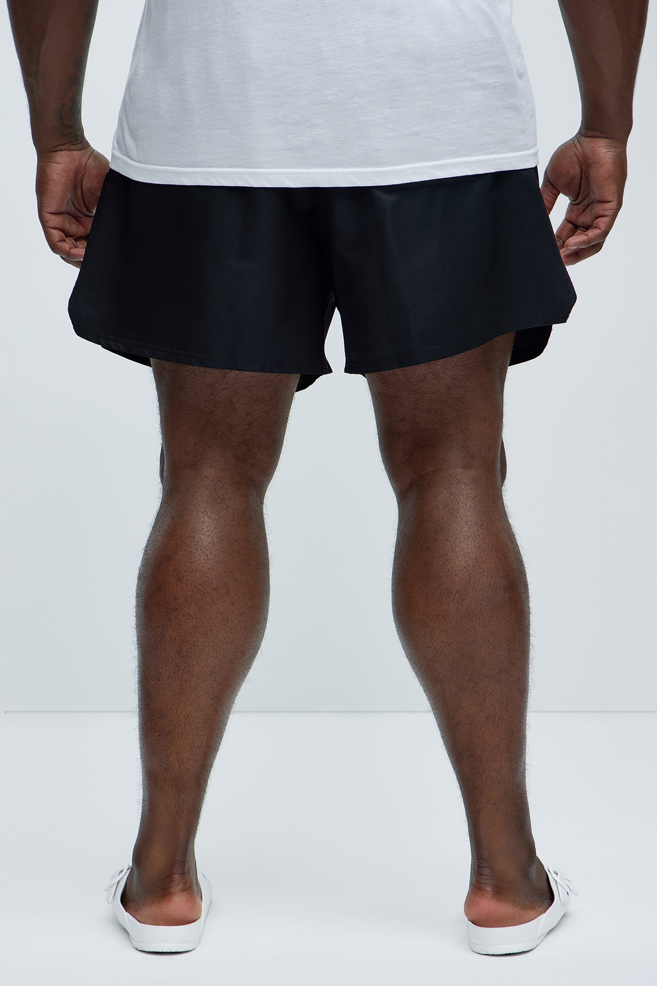 Loverboy Relaxed Swim Trunk 4″ - Black