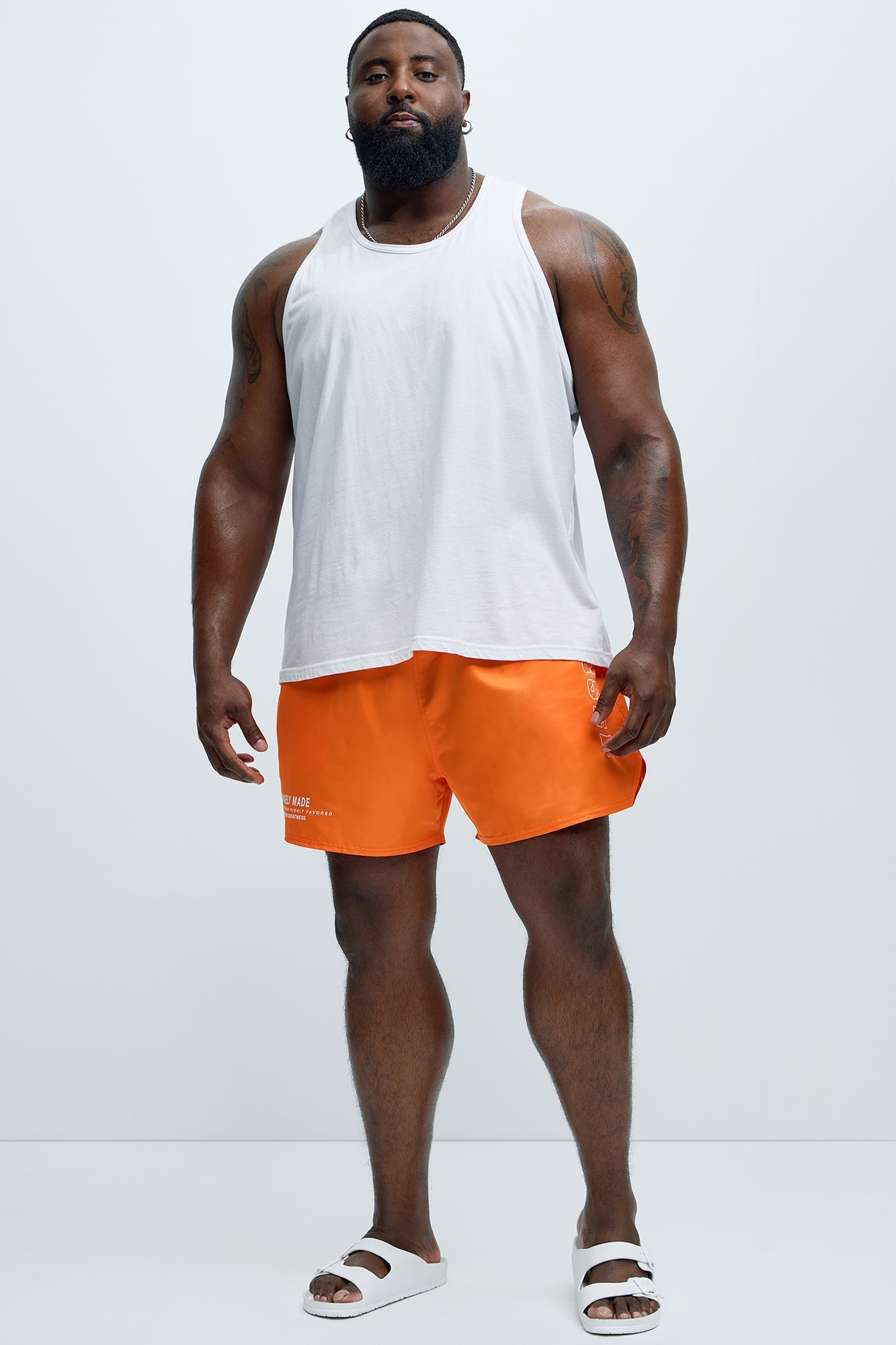 Blessed Swim Mid Trunk - Orange