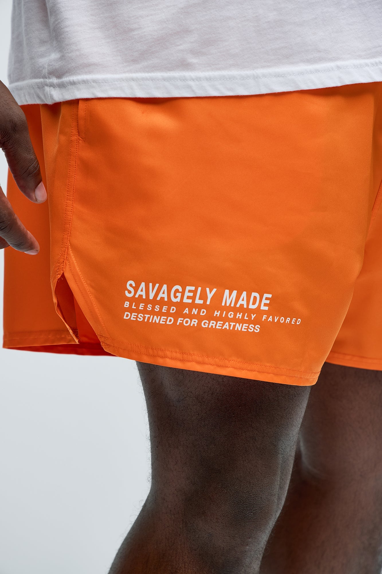 Blessed Swim Mid Trunk - Orange