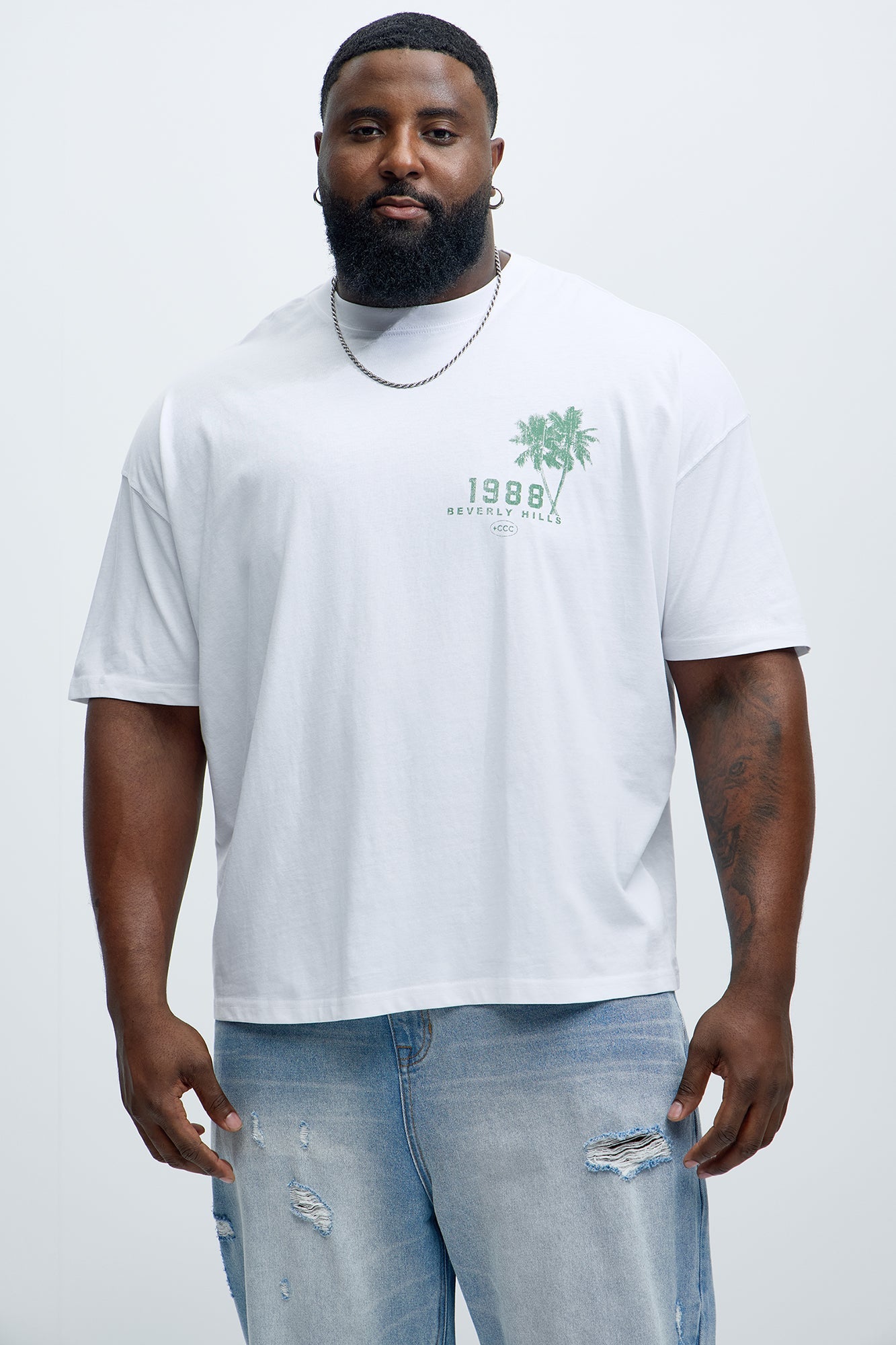 Rodeo Drive 1988 Oversized Short Sleeve Tee - White