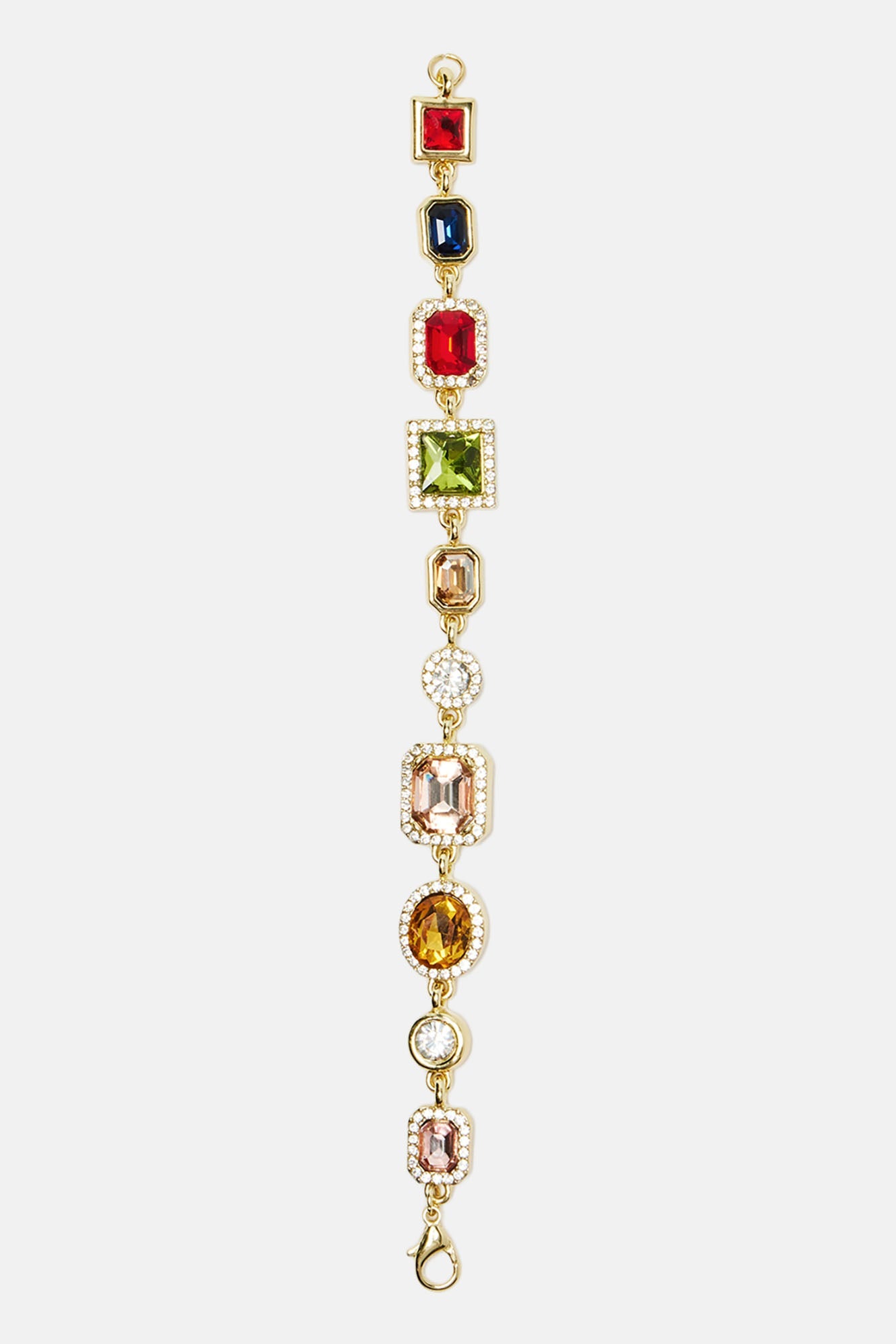 Mixed Stone Bracelet - Gold