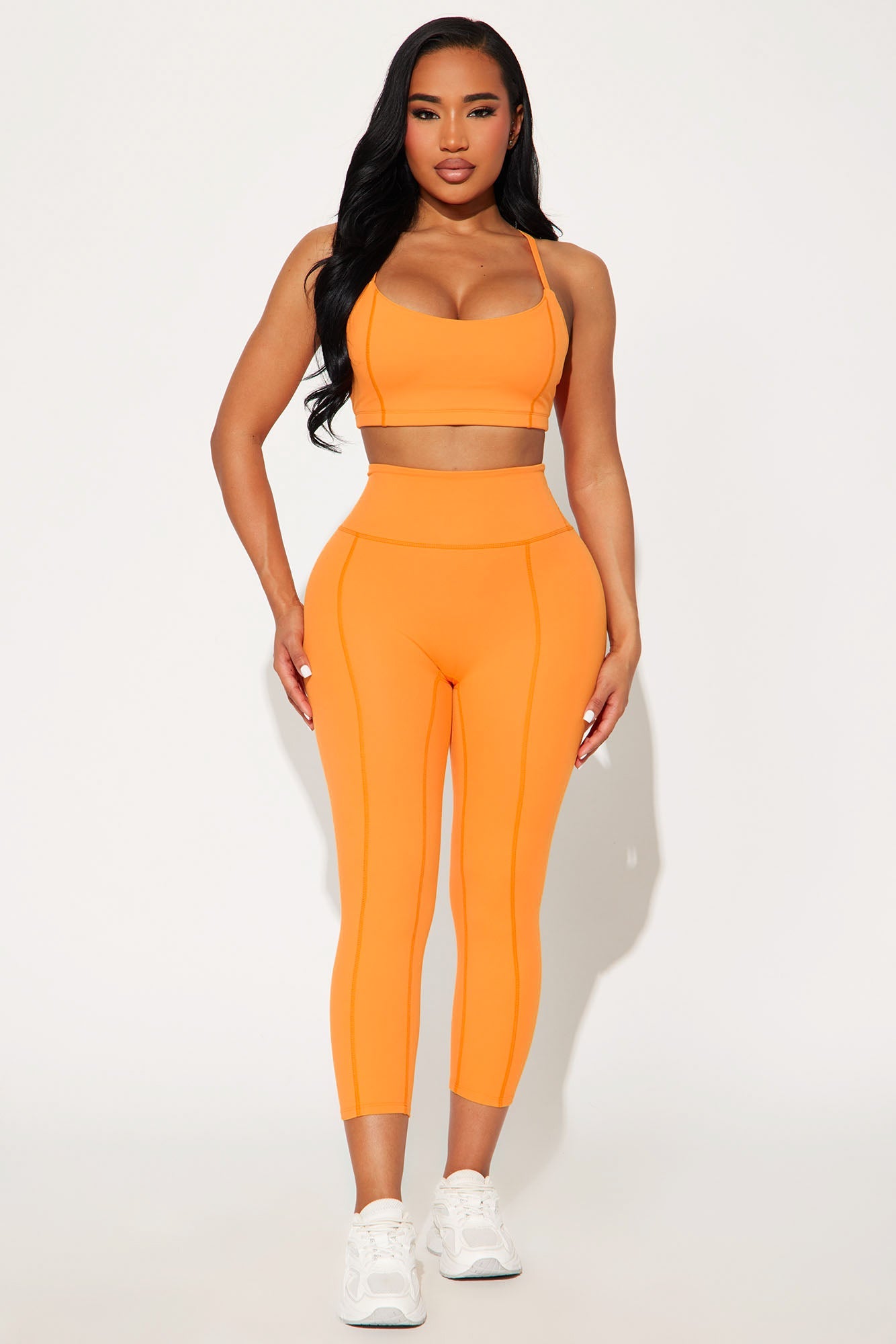 Sweat Out Super Soft Active Capri Legging - Tangerine