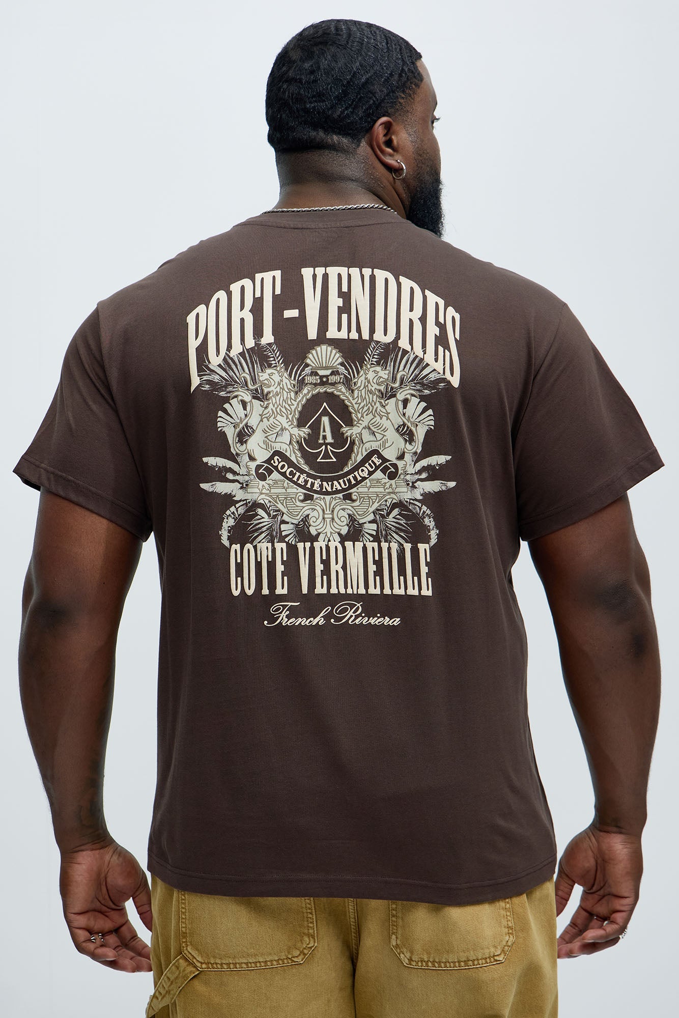 Port Vendres Oversized Short Sleeve Tee - Brown