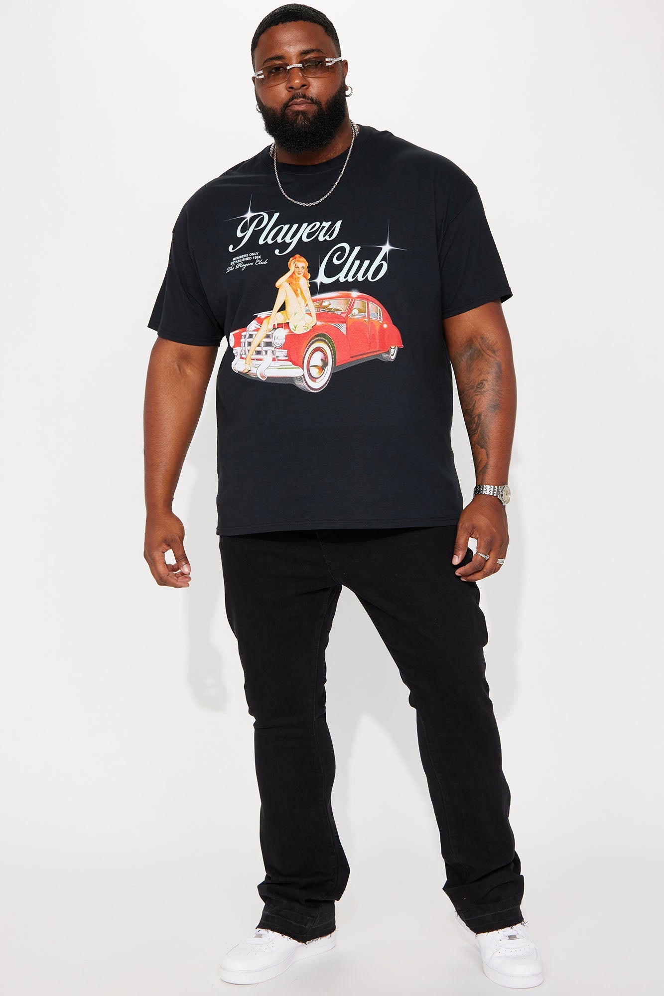 Cornell Stacked Skinny Flare Jeans - Black