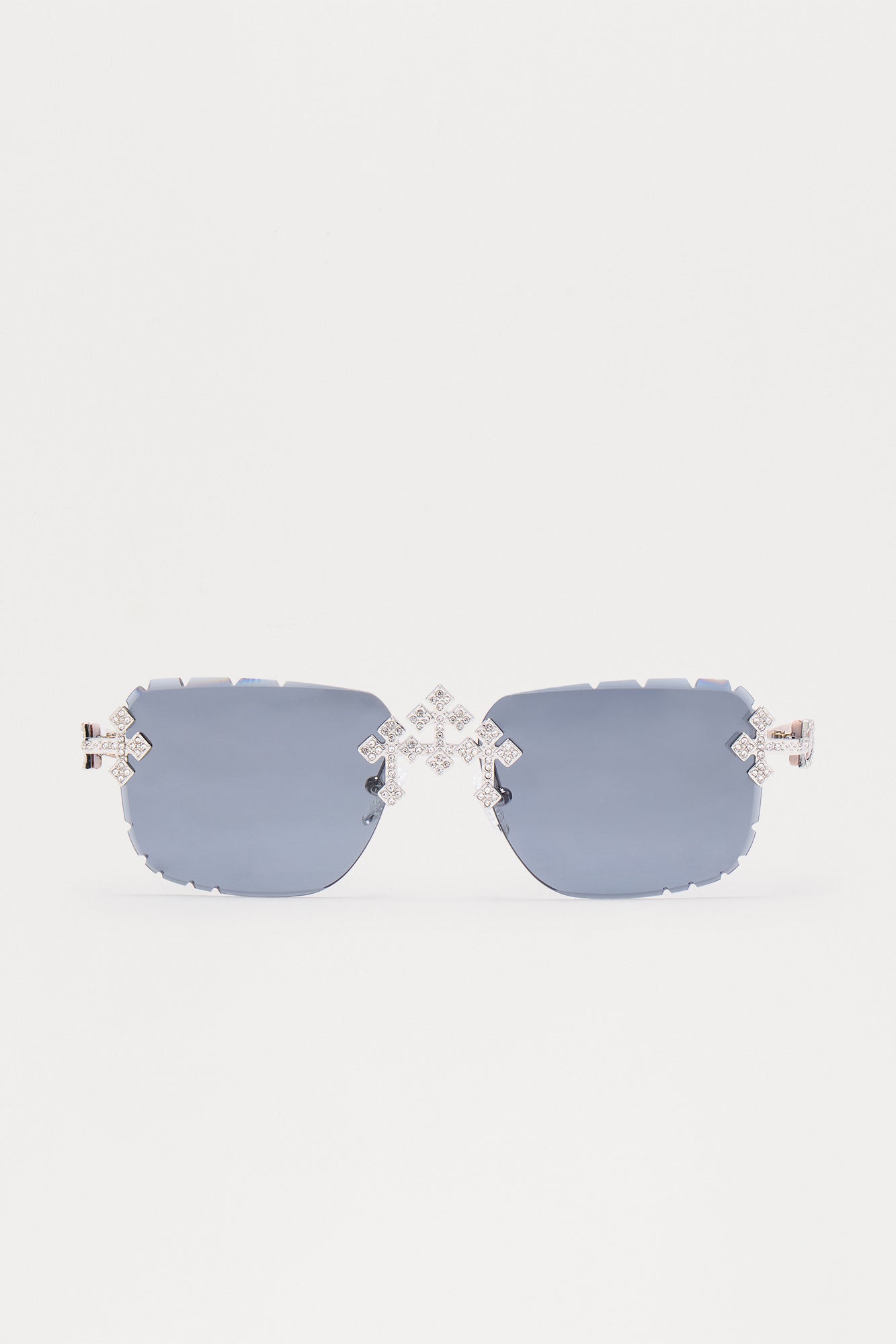 Iced Triple Cross Sunglasses - Black/combo