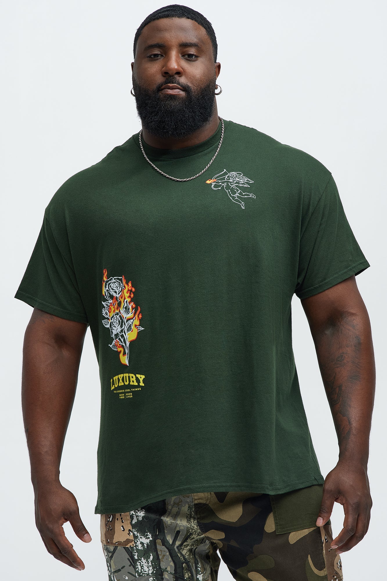 Luxury Is Hype Short Sleeve Tee - Hunter Green