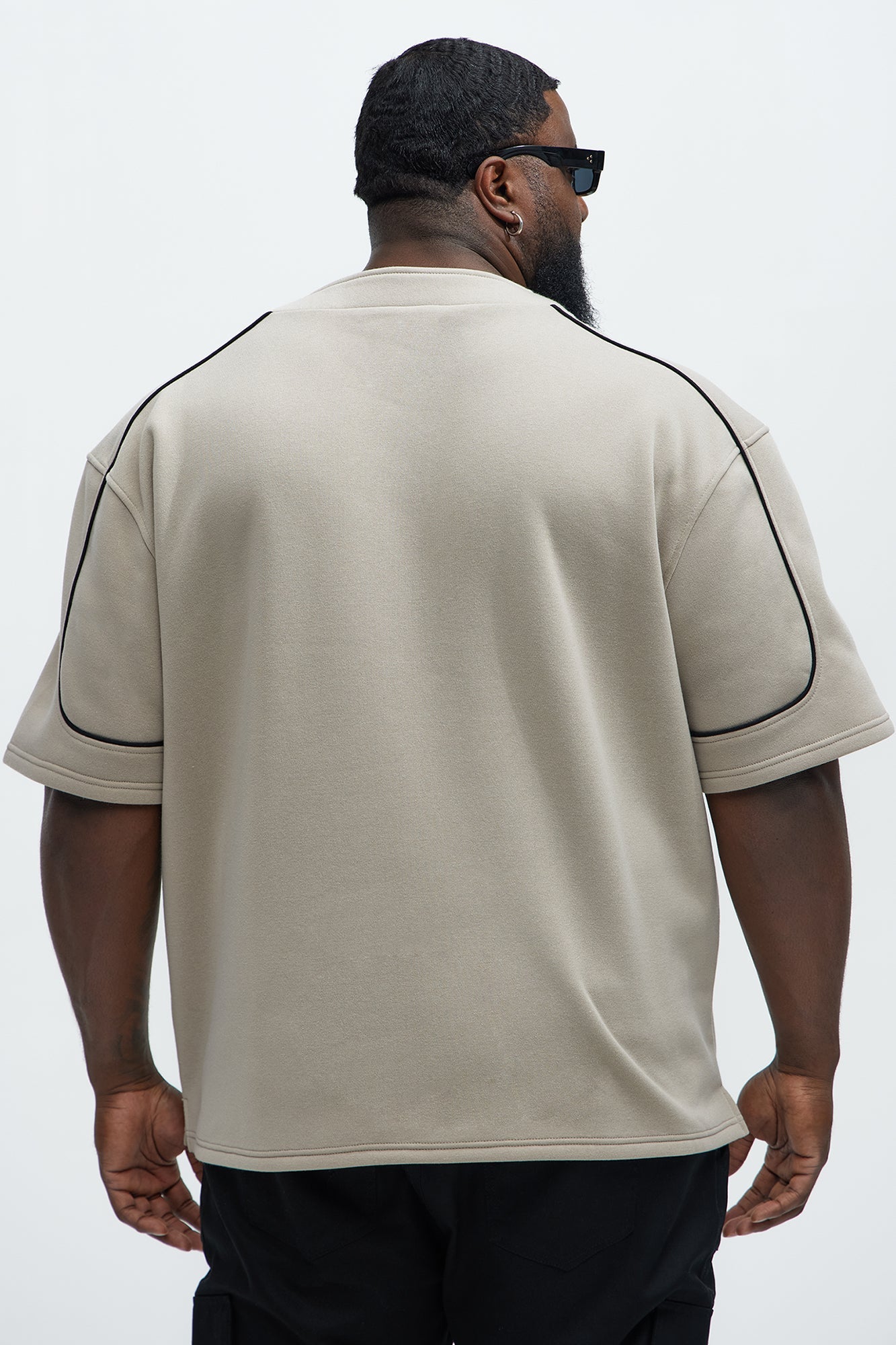 Classic New York Short Sleeve Henley - Stone