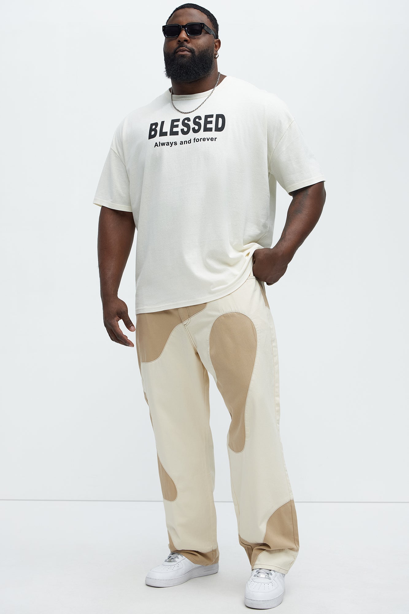 Blessed Oversized Short Sleeve Tee - White