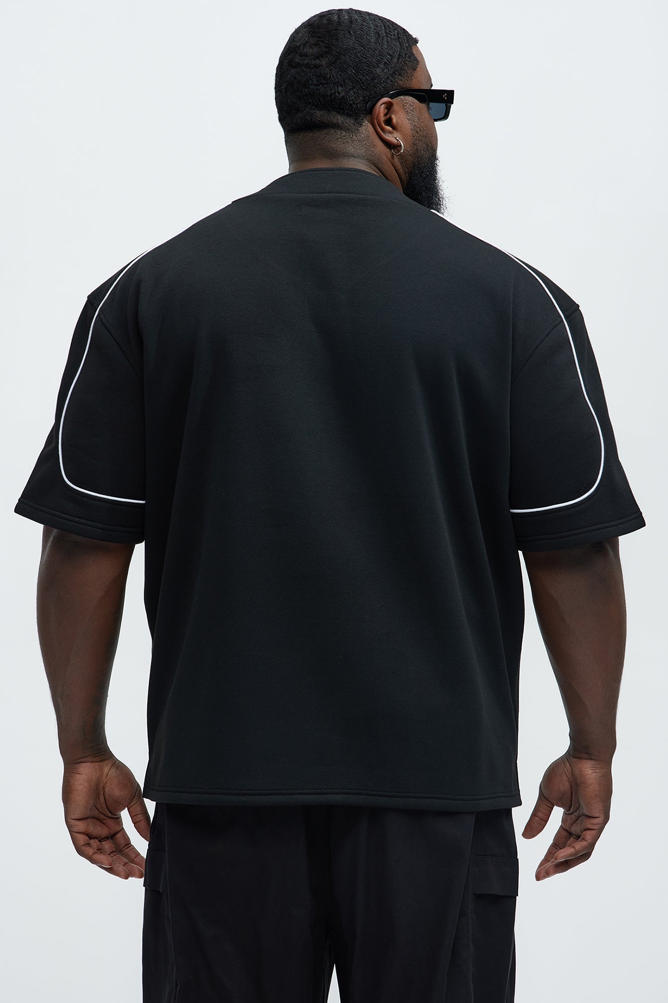 Classic New York Short Sleeve Henley - Black