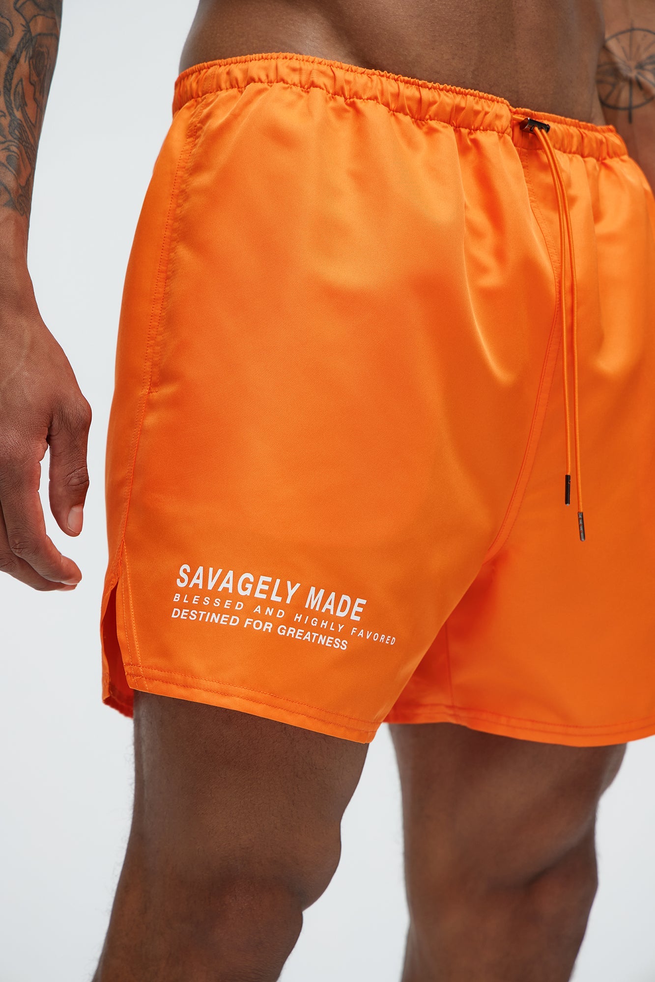 Blessed Swim Mid Trunk - Orange