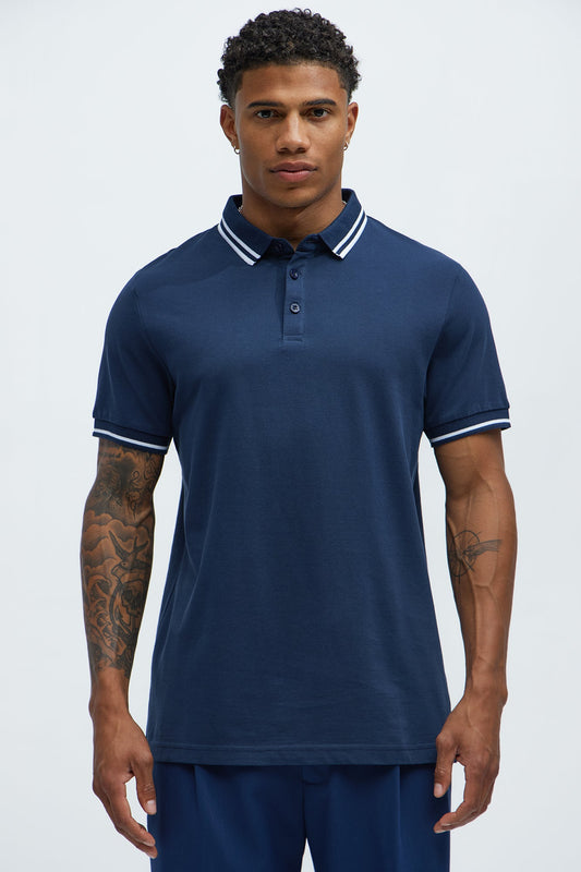 Wilson Short Sleeve Polo - Navy