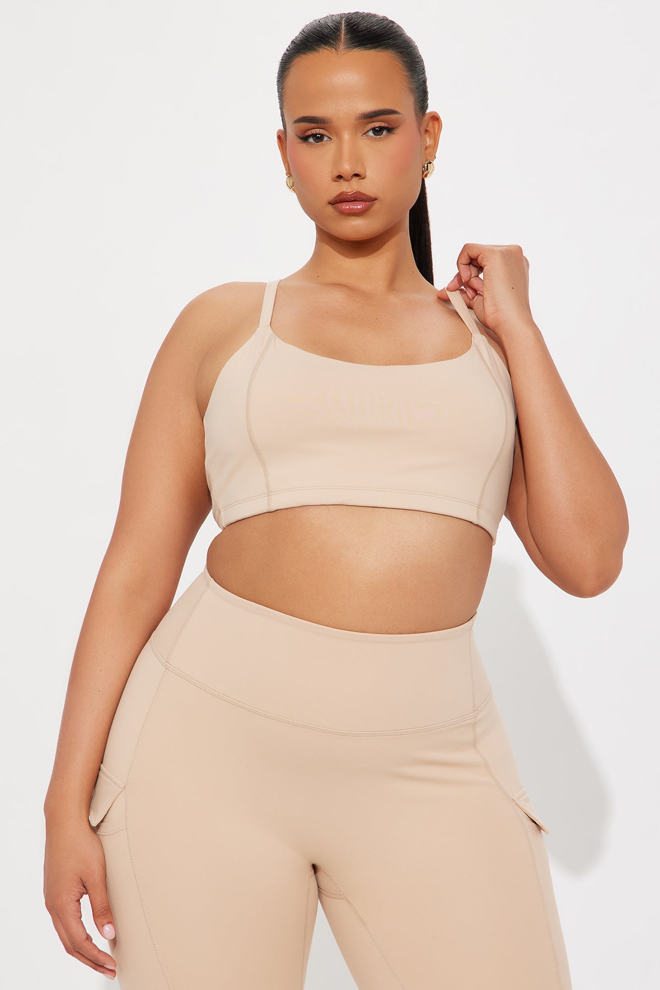 Sweat Out Super Soft Sports Bra - Tan