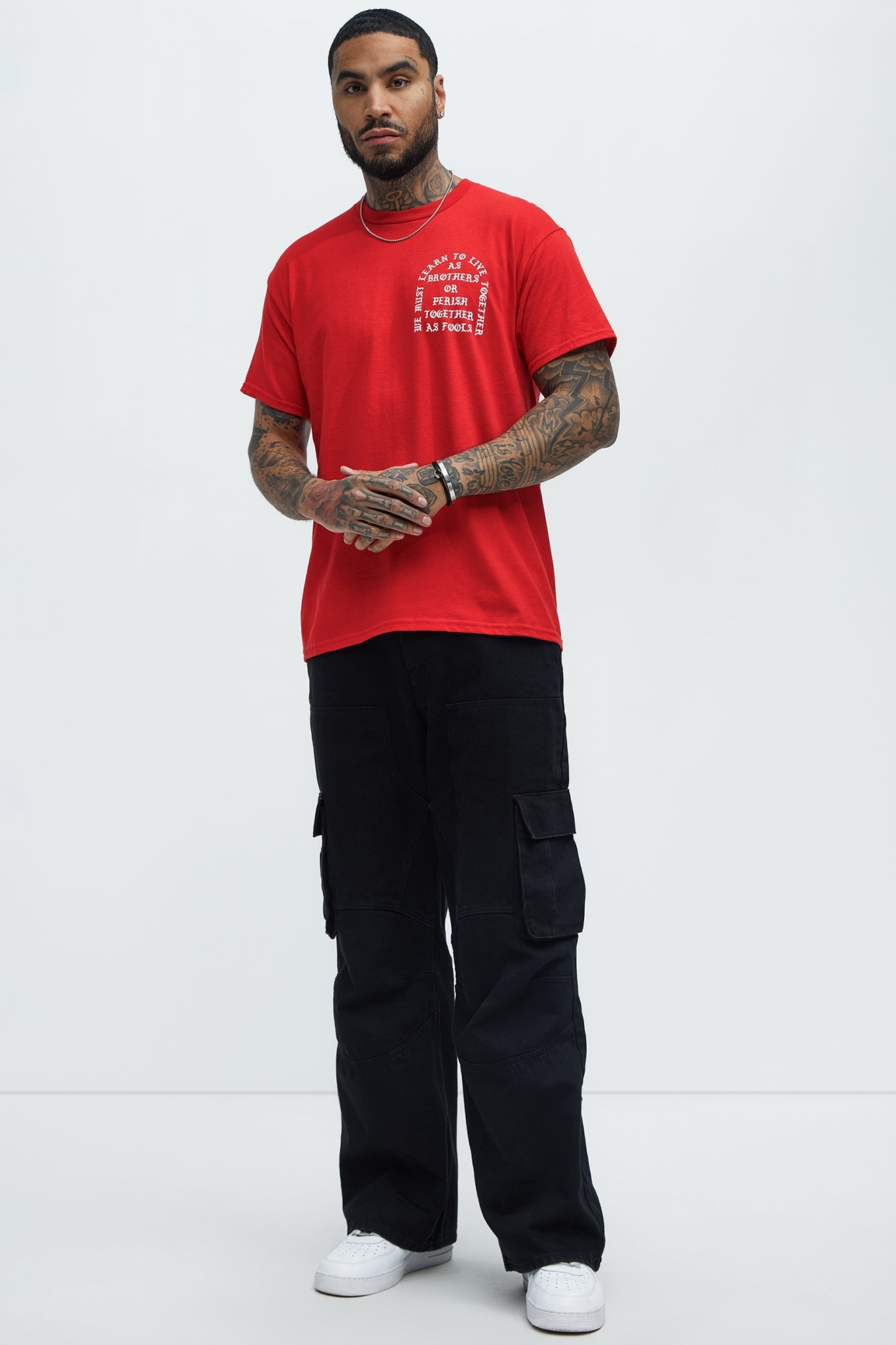 Learn To Live Together Short Sleeve Tee - Red
