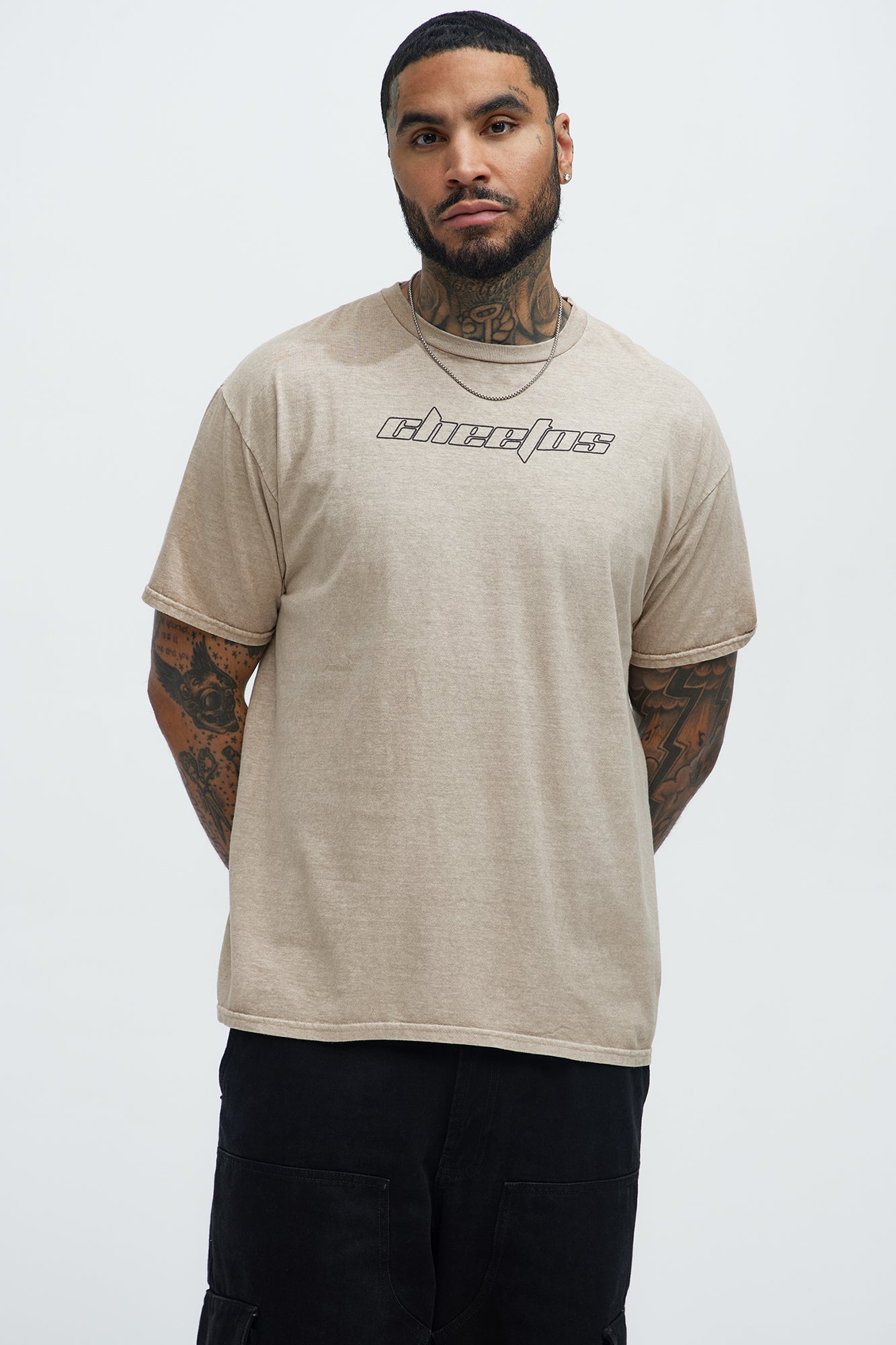 Cheetos Stay Cheesy Short Sleeve Tee - Tan