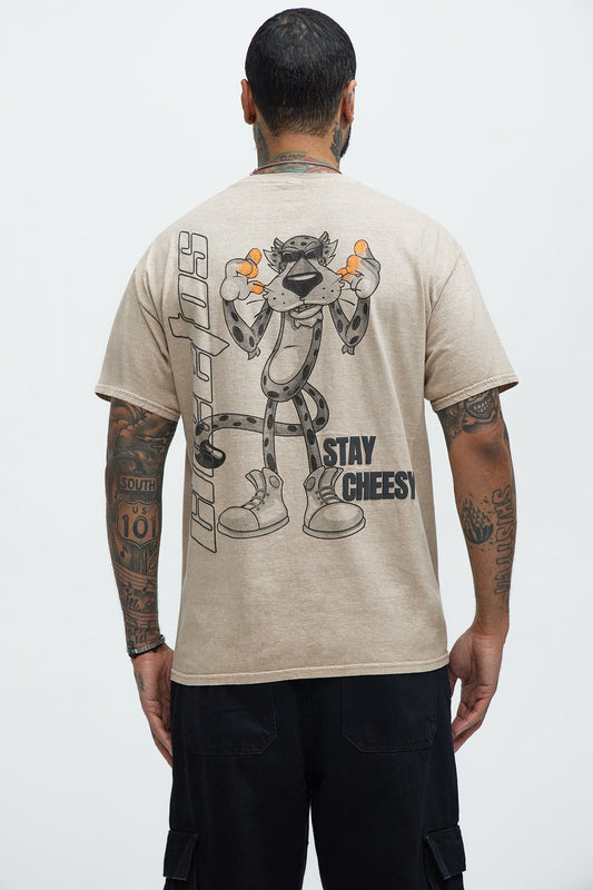 Cheetos Stay Cheesy Short Sleeve Tee - Tan