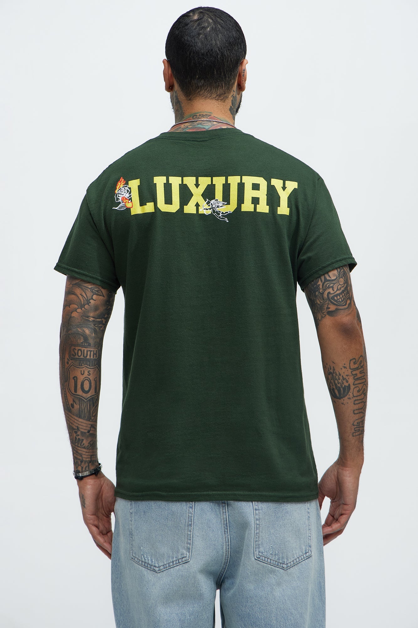 Luxury Is Hype Short Sleeve Tee - Hunter Green