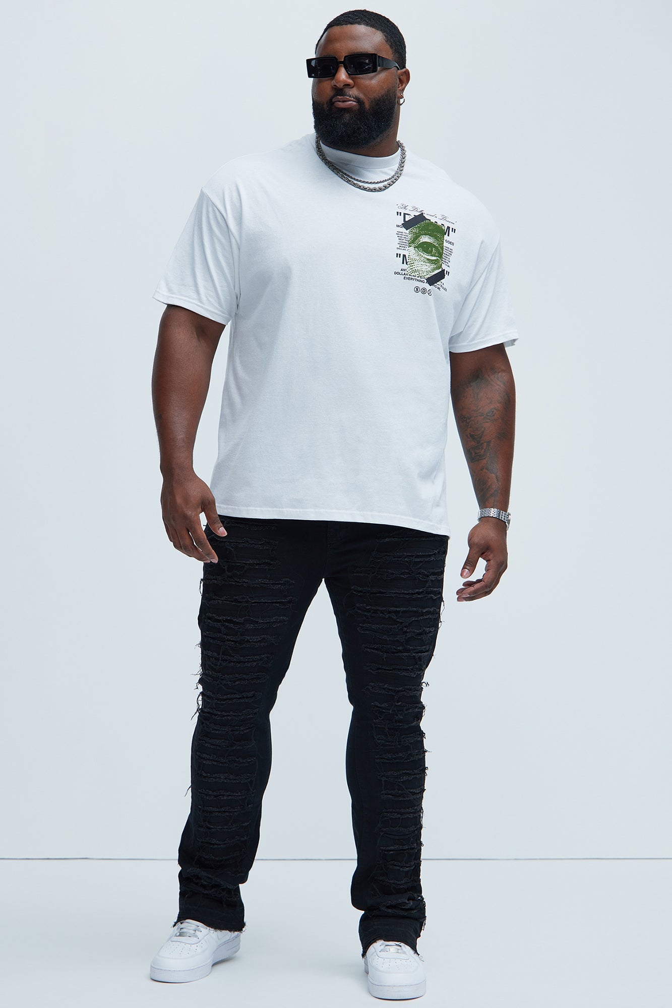 A Dollar And A Dream Short Sleeve Tee - White