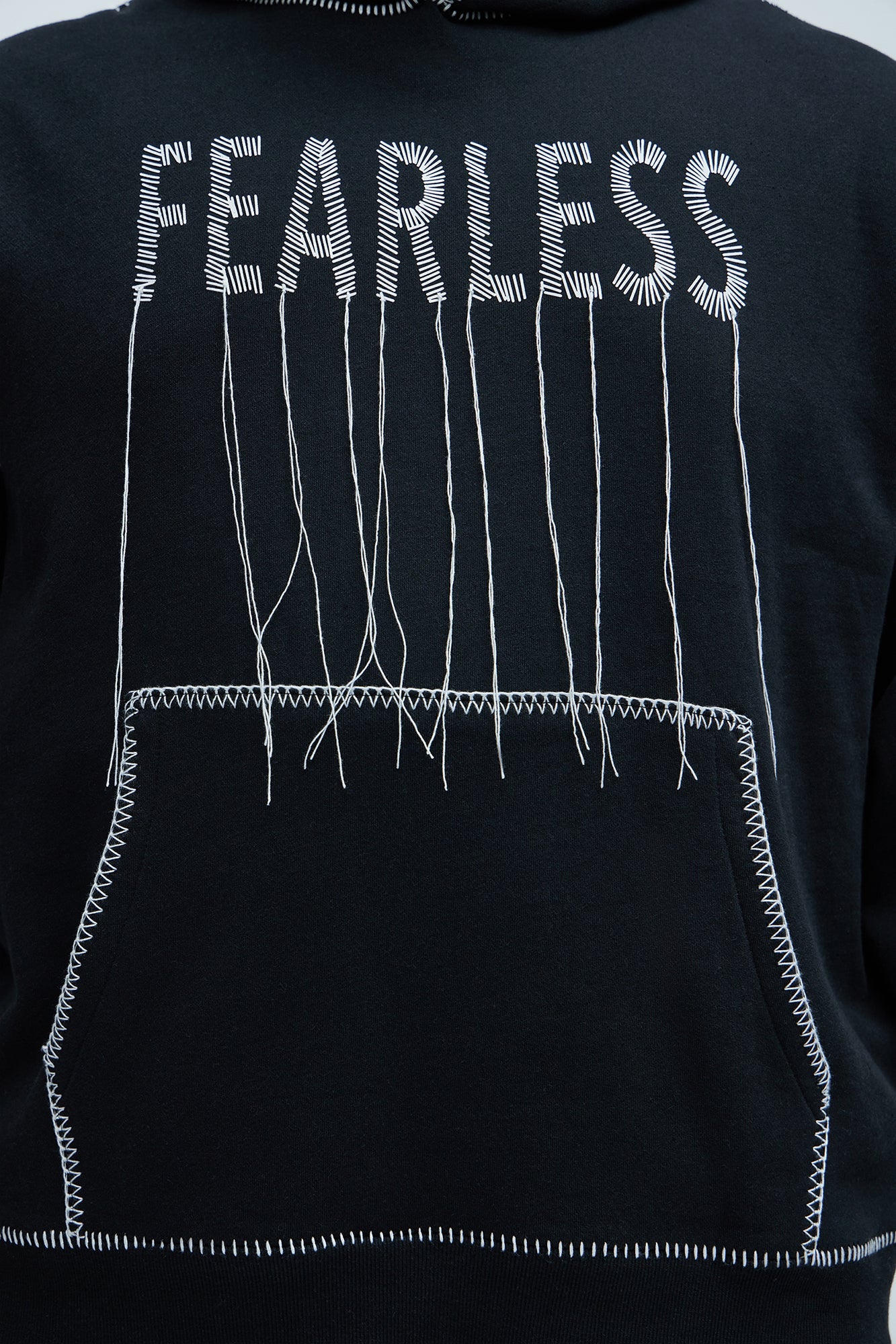 Tyson Stitch Hoodie - Black