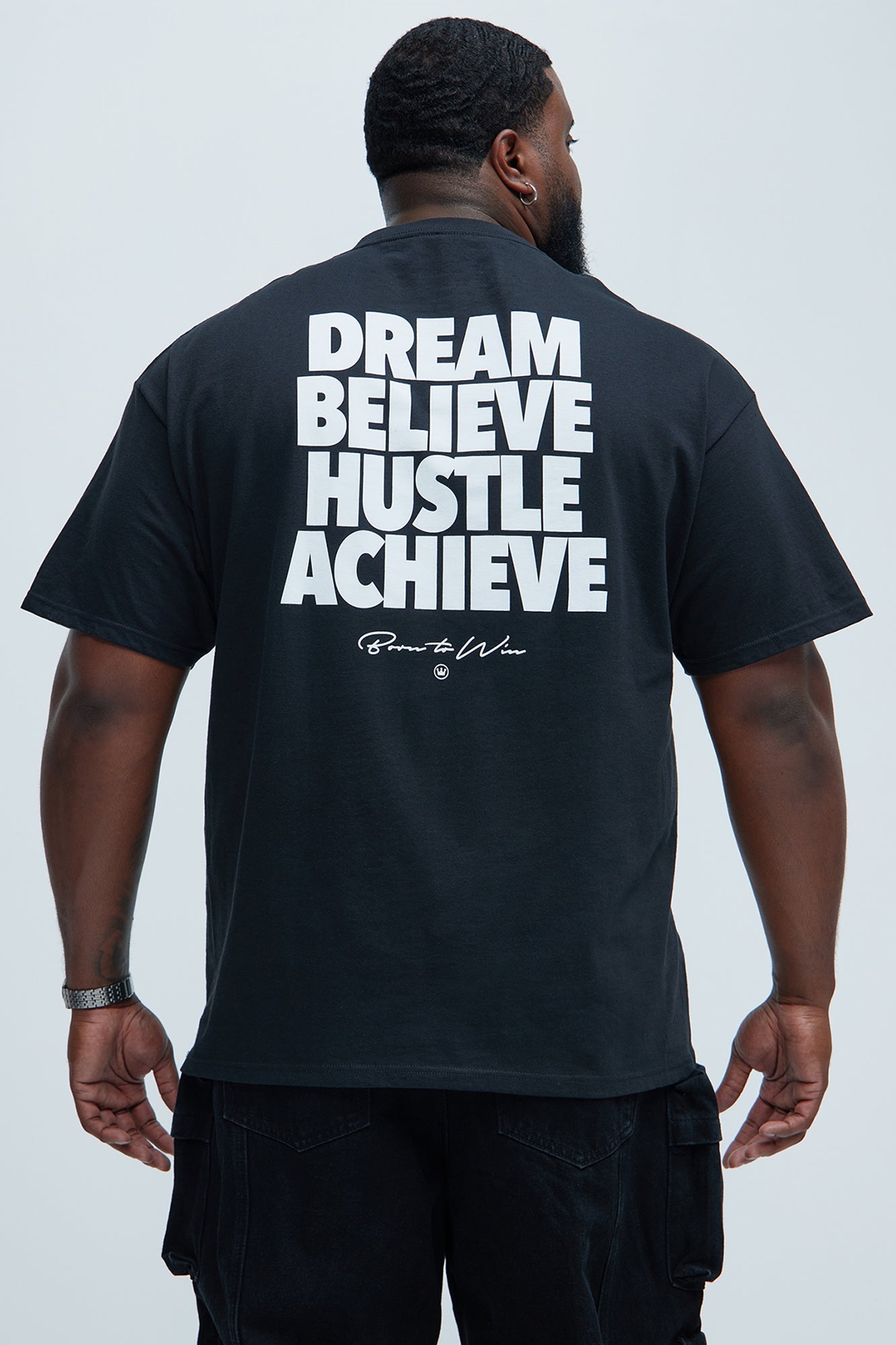 Born To Win Short Sleeve Tee - Black