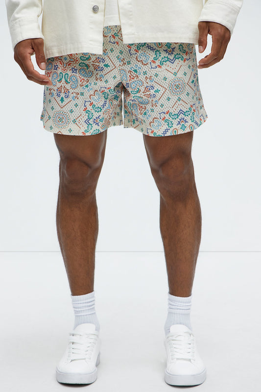 Bijan Rug Printed Shorts - Multi Color