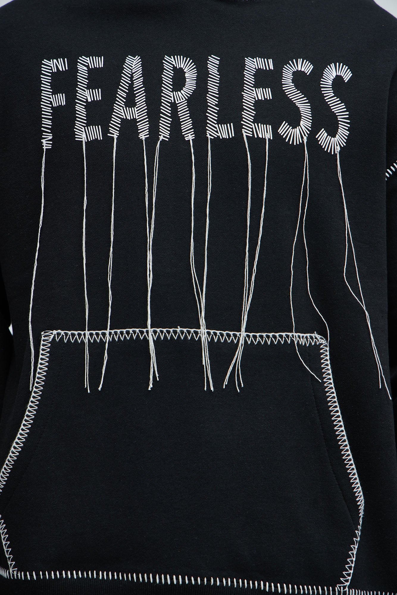 Tyson Stitch Hoodie - Black