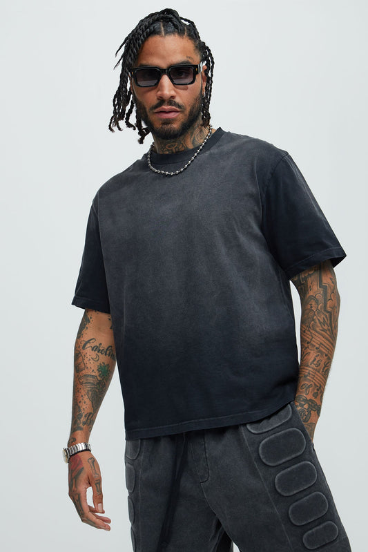 Dion Relaxed Tee - Black Wash