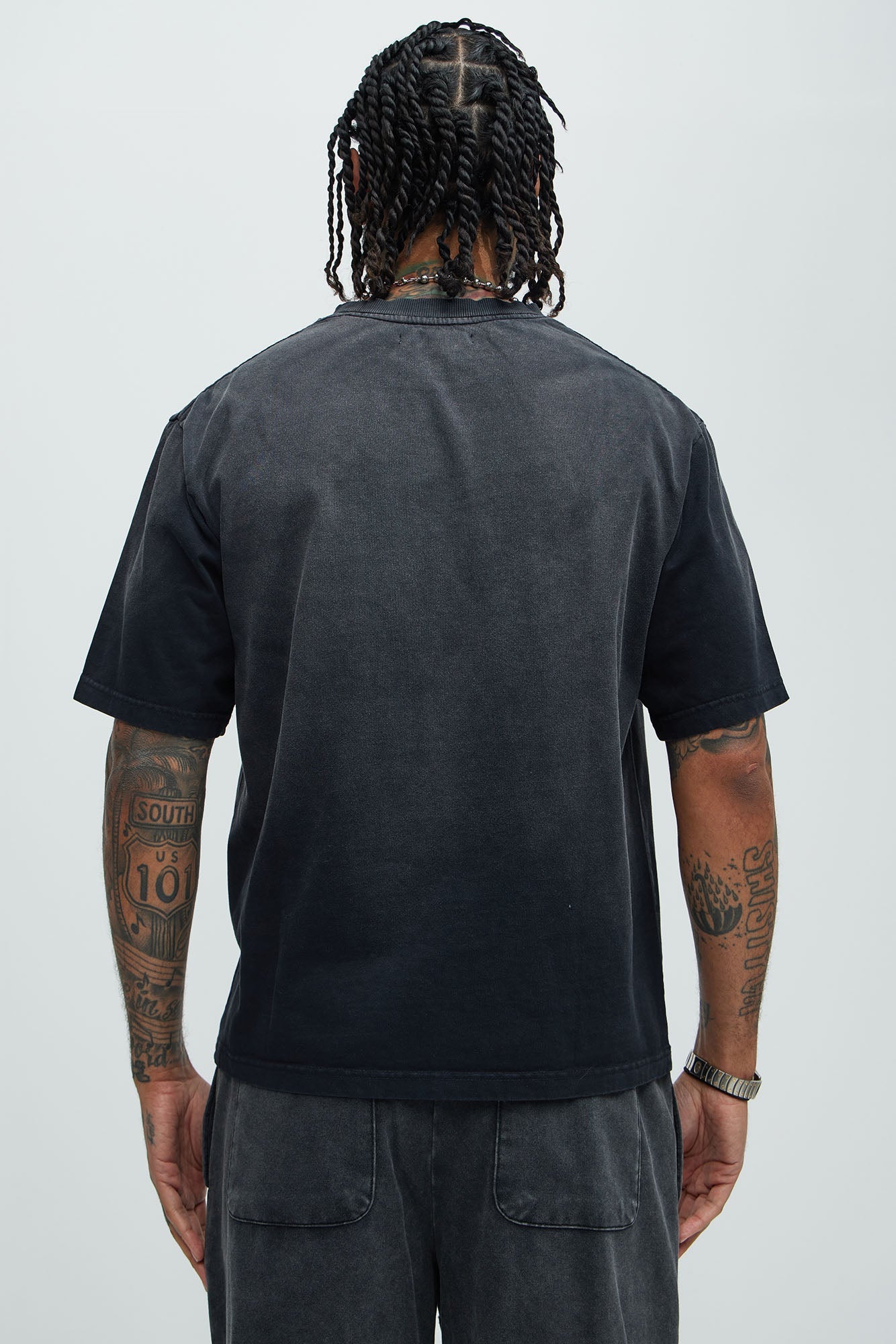 Dion Relaxed Tee - Black Wash