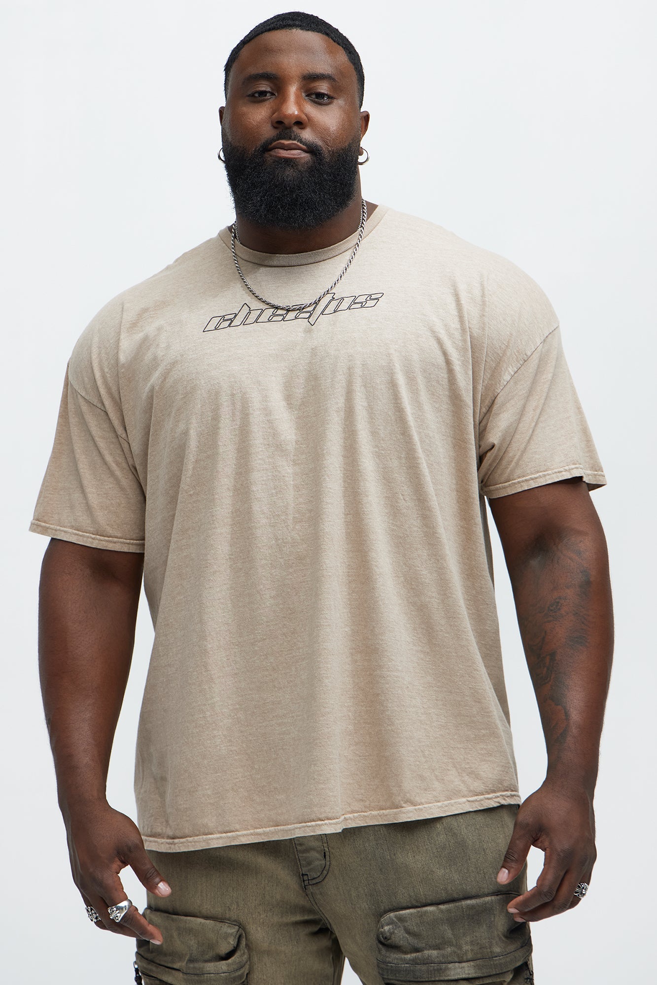 Cheetos Stay Cheesy Short Sleeve Tee - Tan