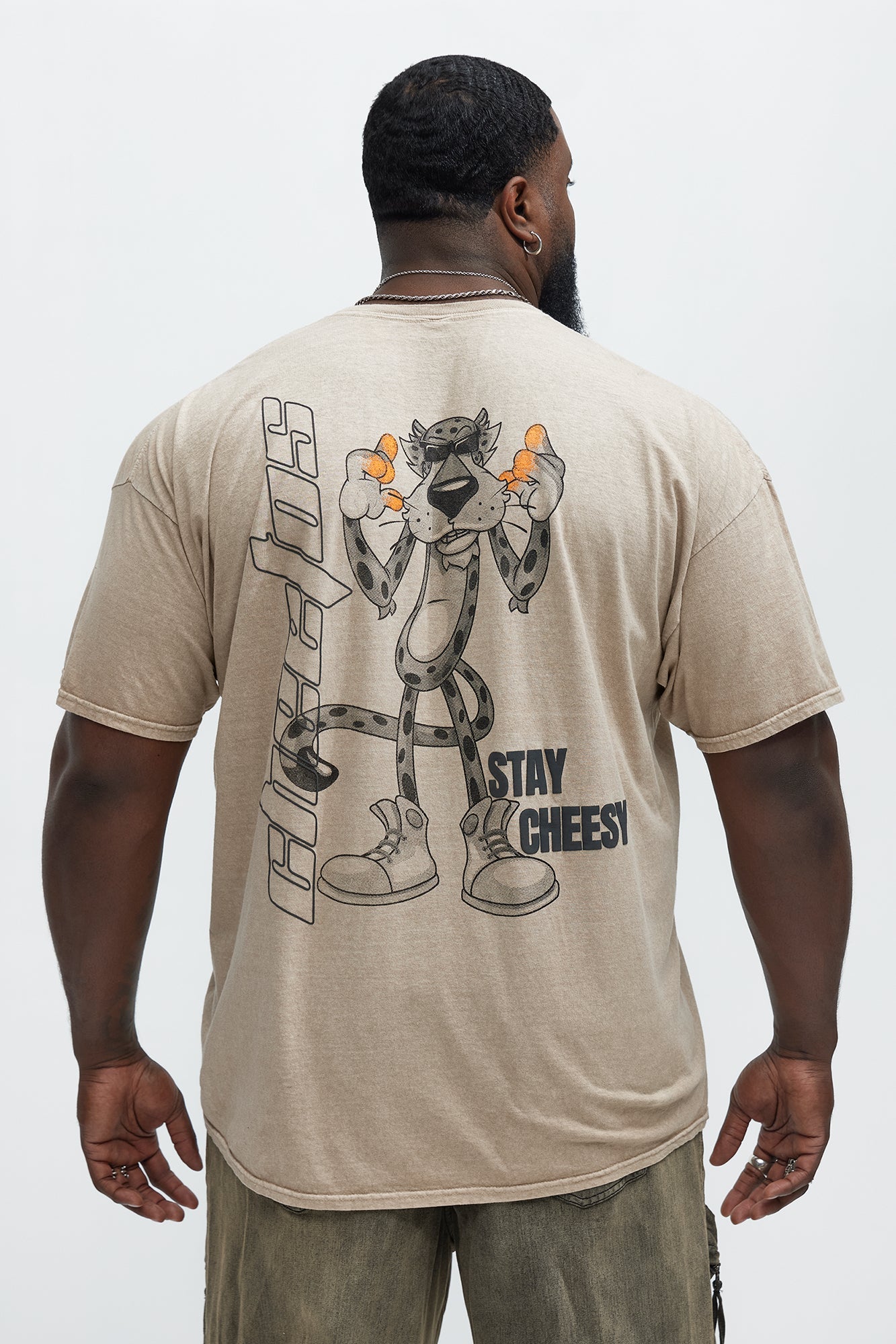Cheetos Stay Cheesy Short Sleeve Tee - Tan