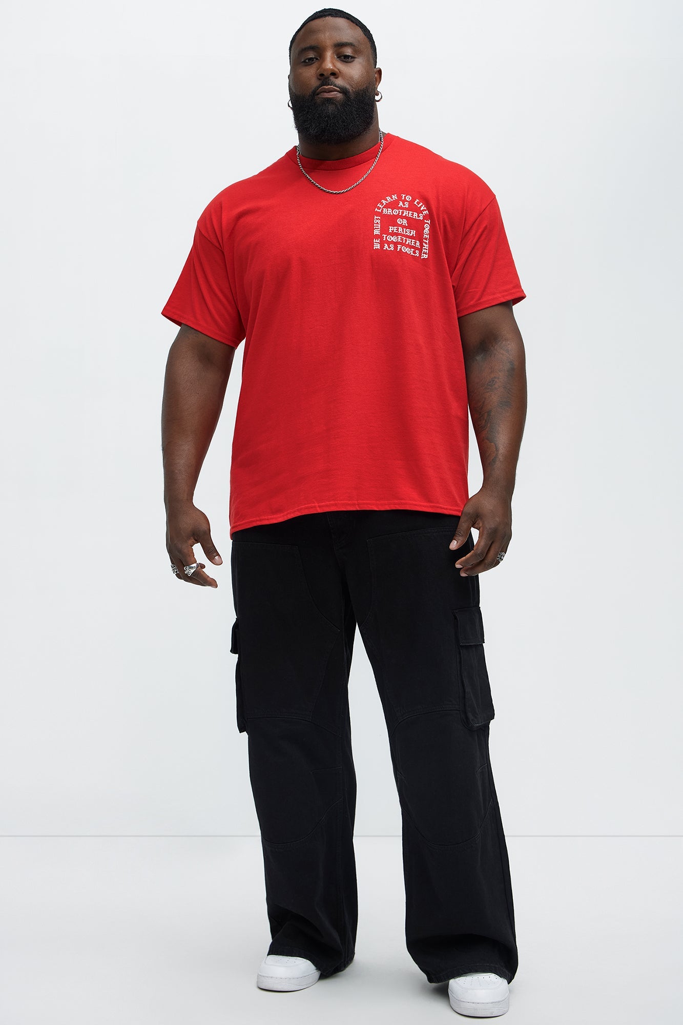 Learn To Live Together Short Sleeve Tee - Red