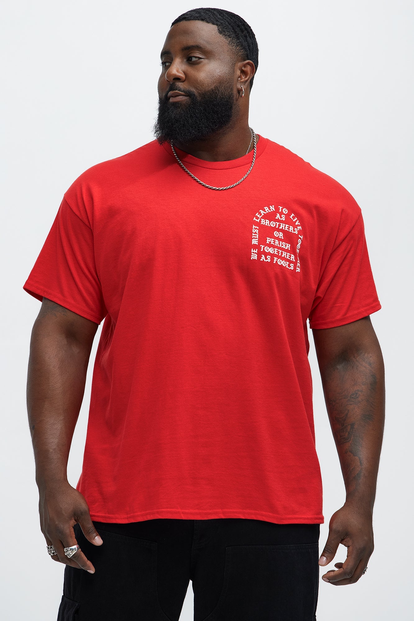 Learn To Live Together Short Sleeve Tee - Red