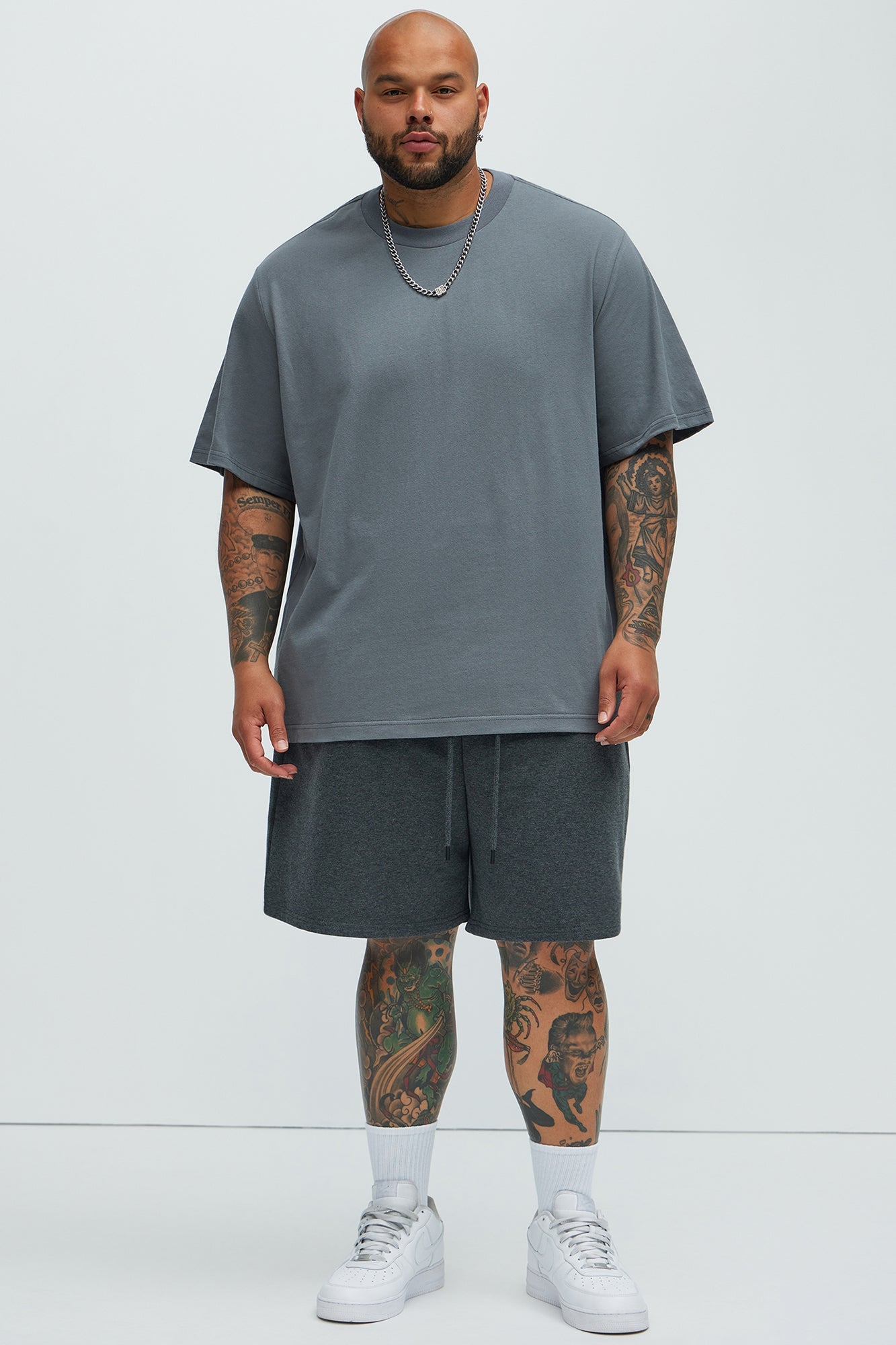Oversized Heavyweight Tee 240GSM - Charcoal
