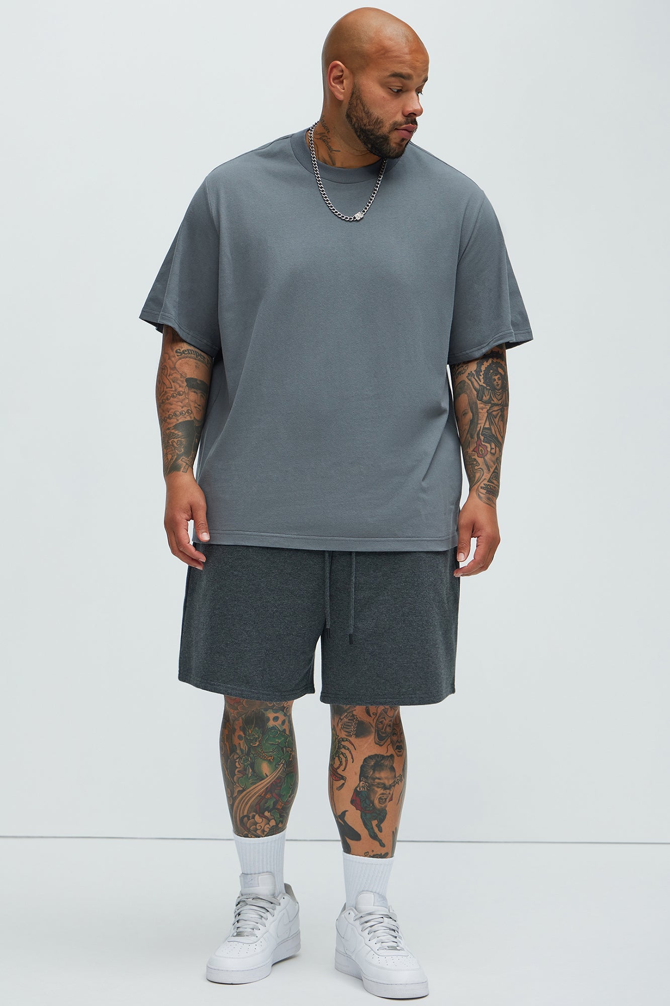 Oversized Heavyweight Tee 240GSM - Charcoal