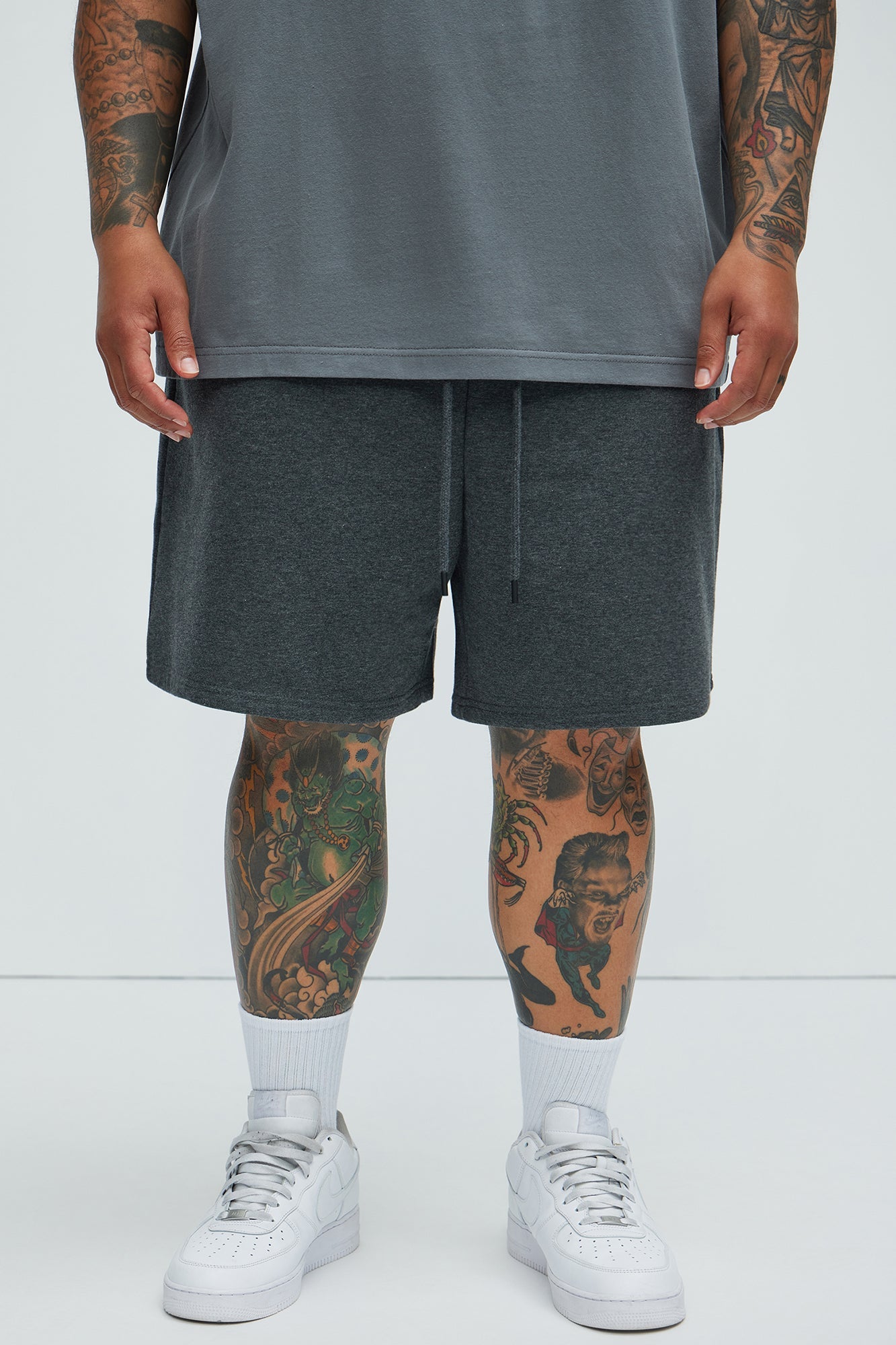 Tyson Sweatshort - Charcoal
