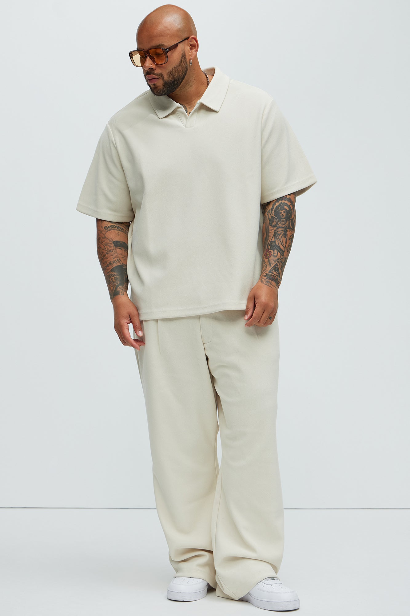 Turner Short Sleeve Polo - Cream