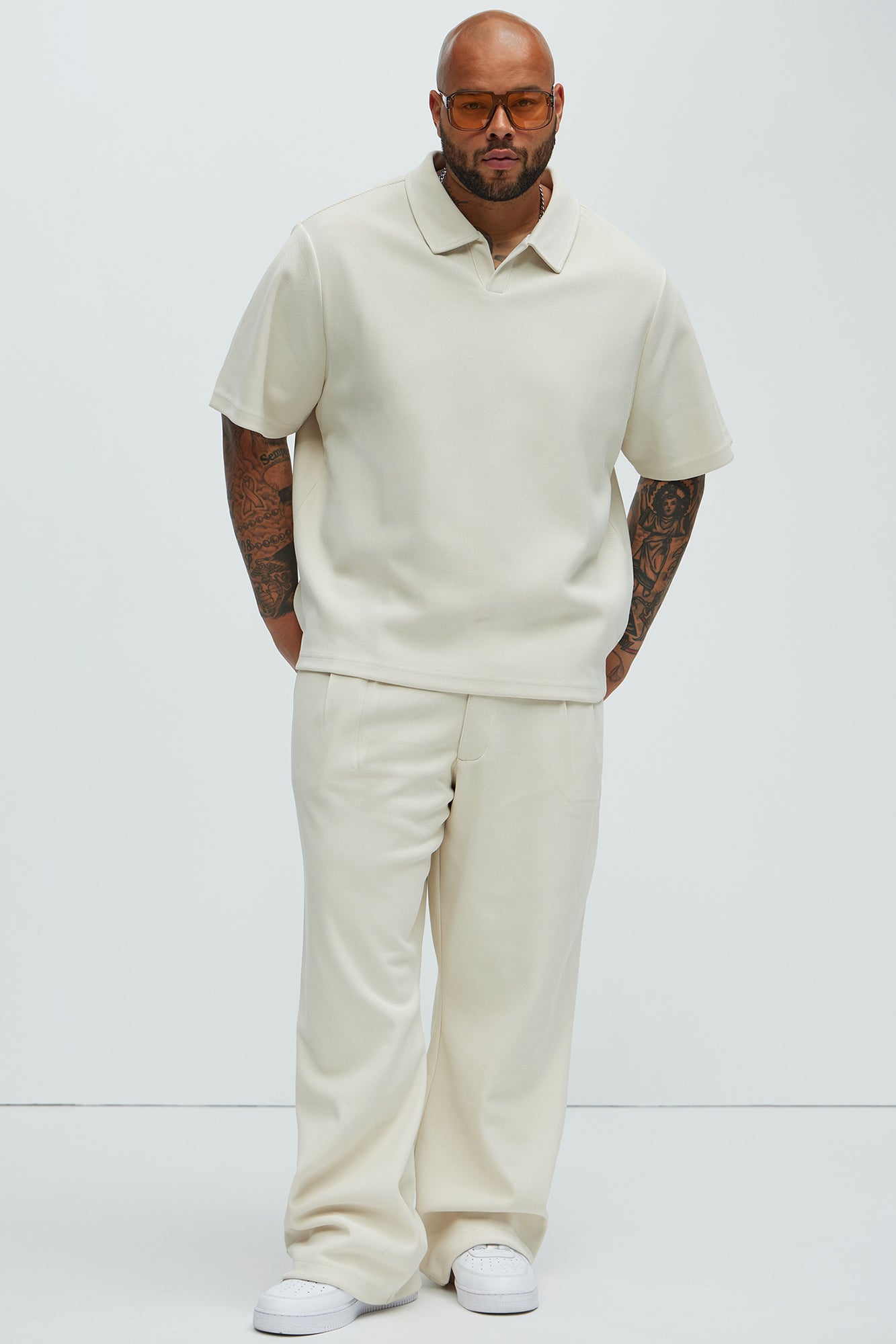 Turner Relaxed Trouser Pants - Cream