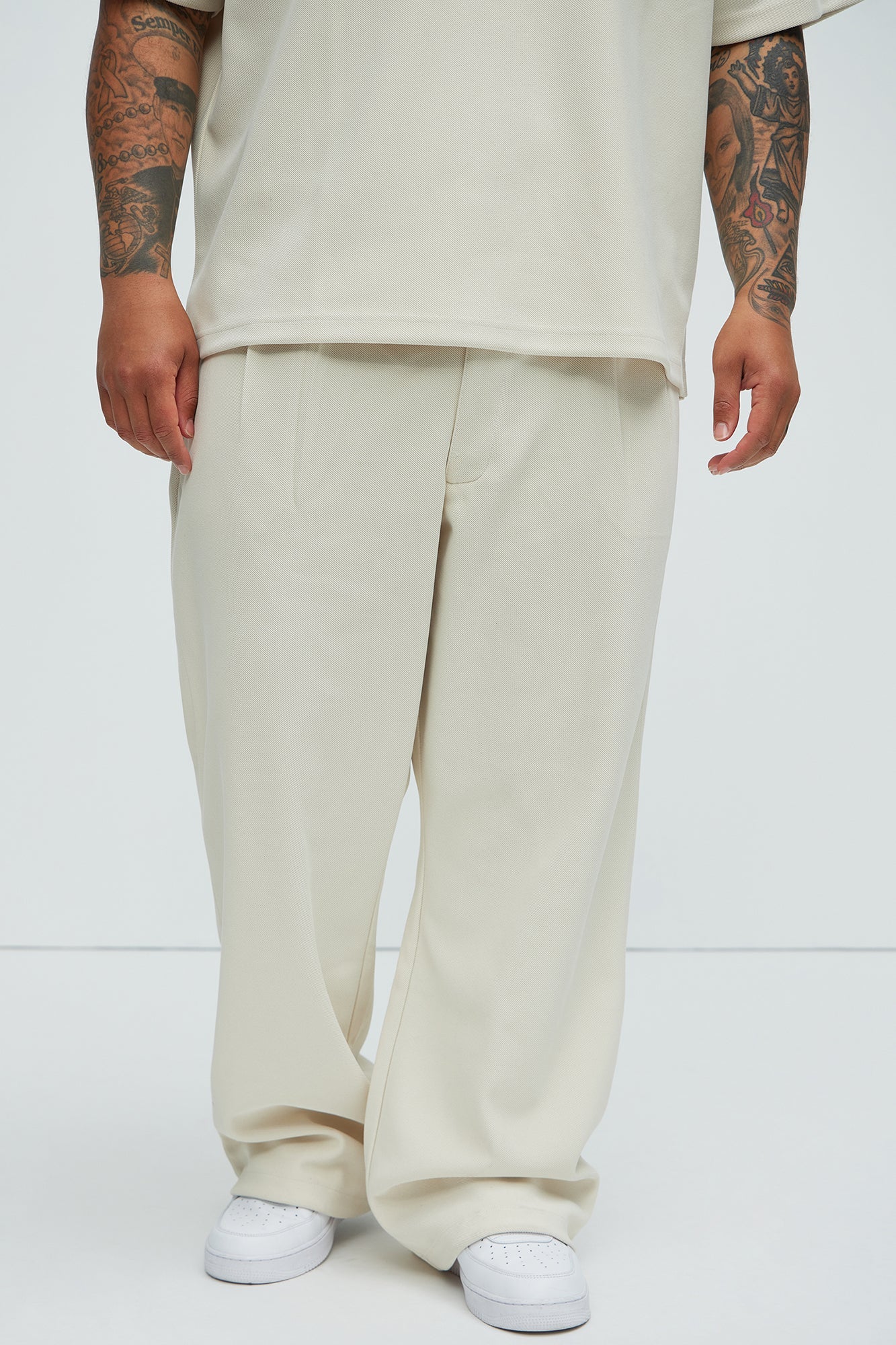 Turner Relaxed Trouser Pants - Cream