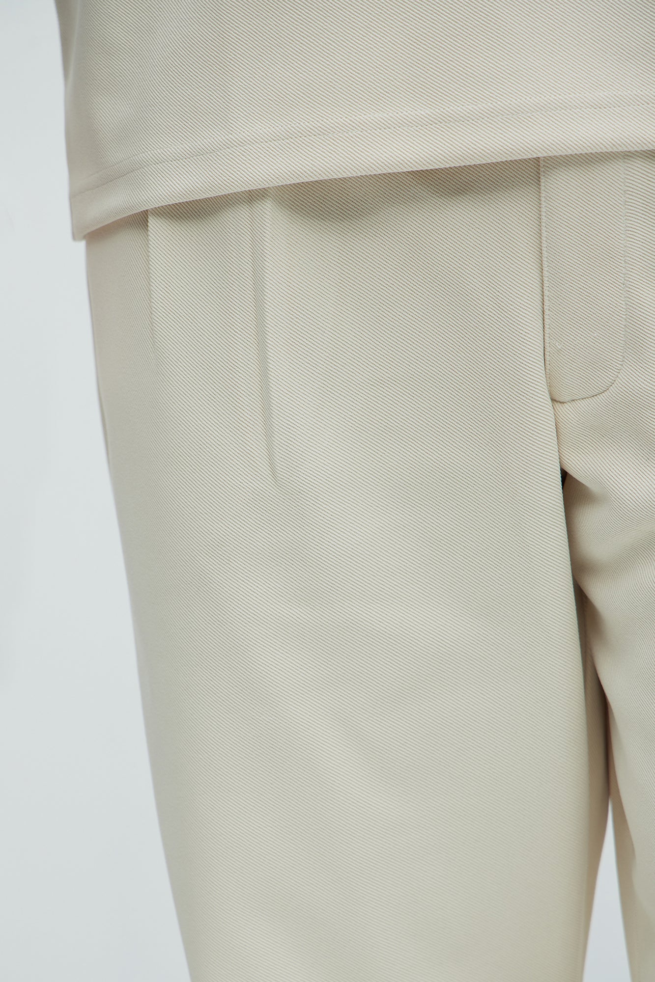 Turner Relaxed Trouser Pants - Cream