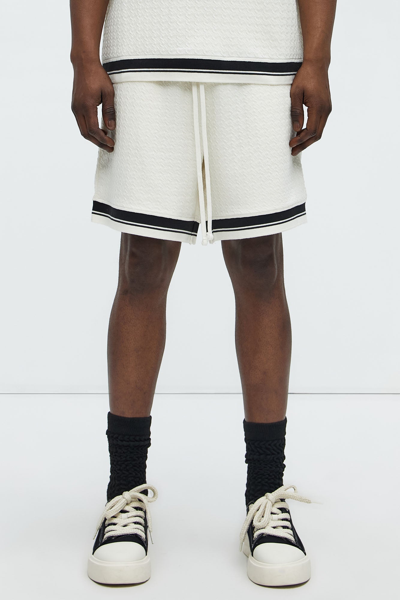 Princeton Textured Shorts - Cream