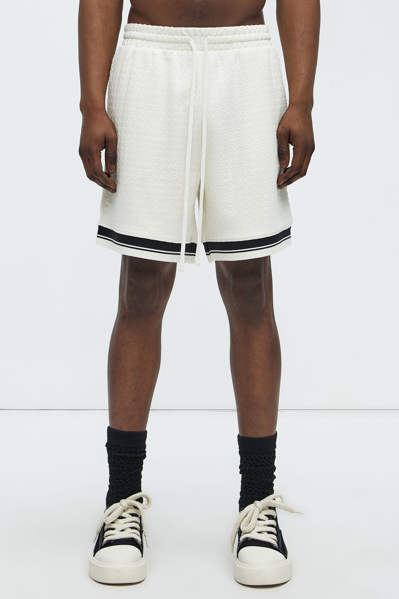 Princeton Textured Shorts - Cream
